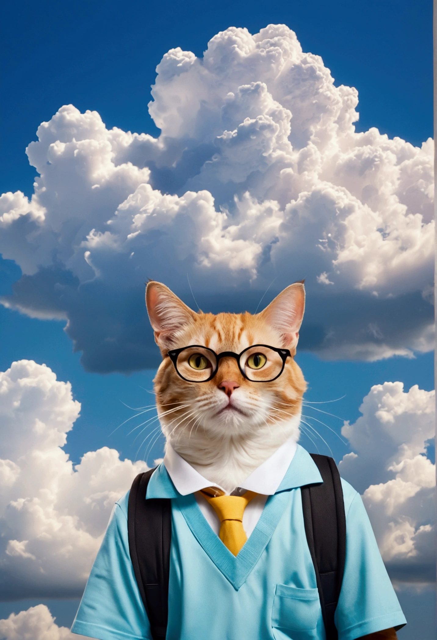 School summer vacation　Cat Cloud