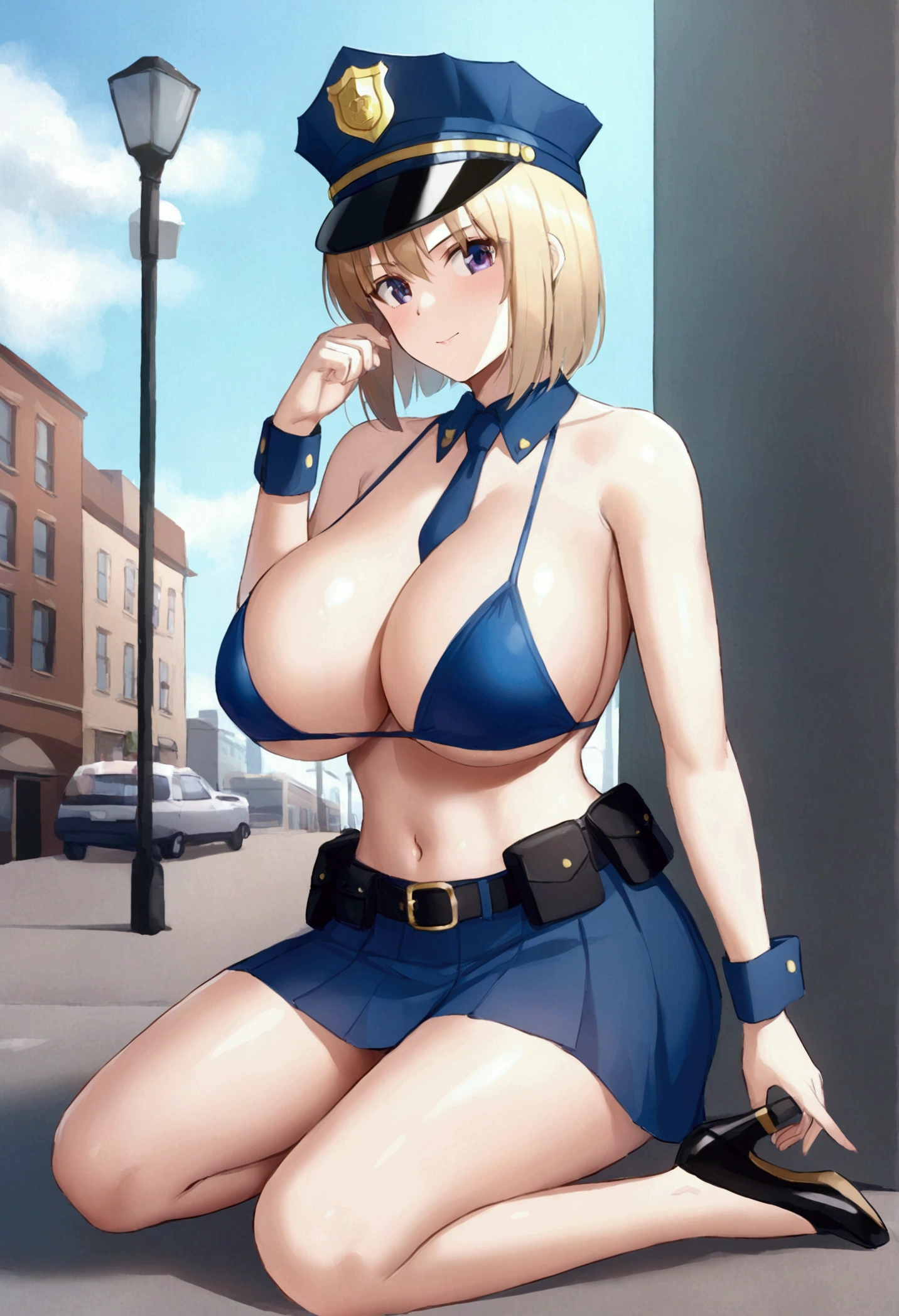 Saber big breasts Bodysuit police pussy condom