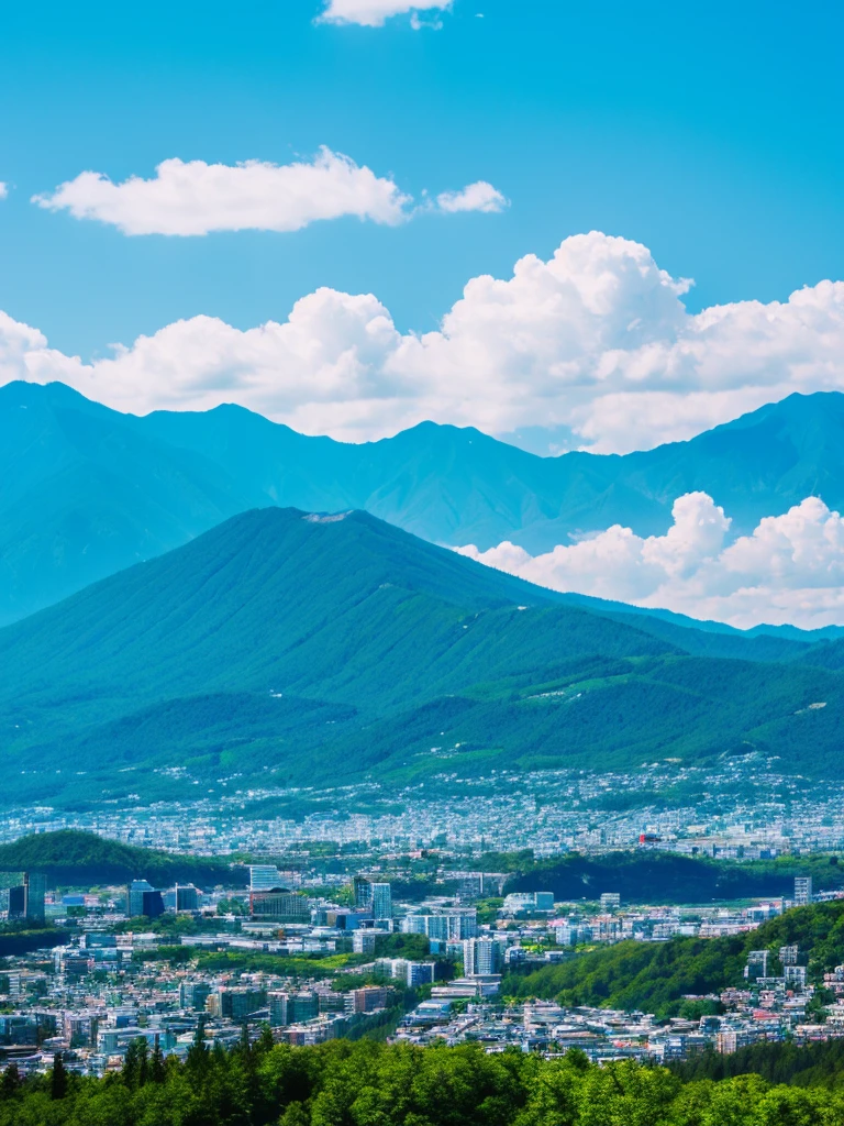 Fuji Mountain, Blue sky,