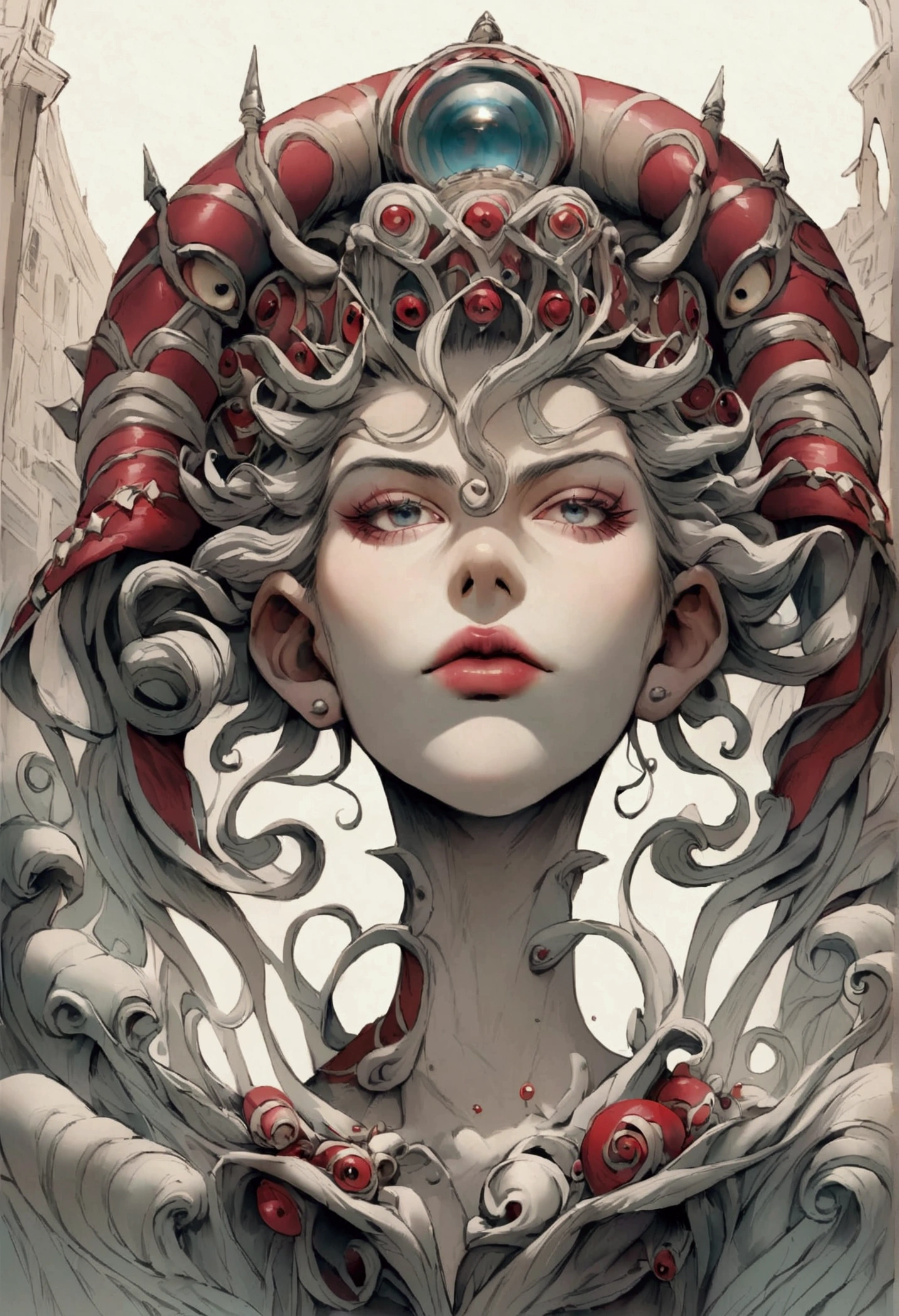realistic digital painting of a stunning intricate cracked white marble falling angel with face of a young piero angela bernini sculpture, trailing white vapor, mycelium stands and misty xparticles neutral tone background, trending on artstation, hyperrealism, matte painting, subsurface scattering