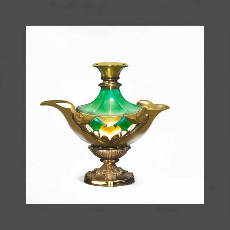 There is a green and gold lamp，There&#39;s green flames inside, Concept Art Magic Highlights, painting of one health Potions, Fantasy game spell symbols, Potions of healing, alchemy concept, object concept art, Magic Items, holy fire spell art, Game assets, Stylized game art, stylized concept art, Potions, Game Icon Assets, Stylized game icons