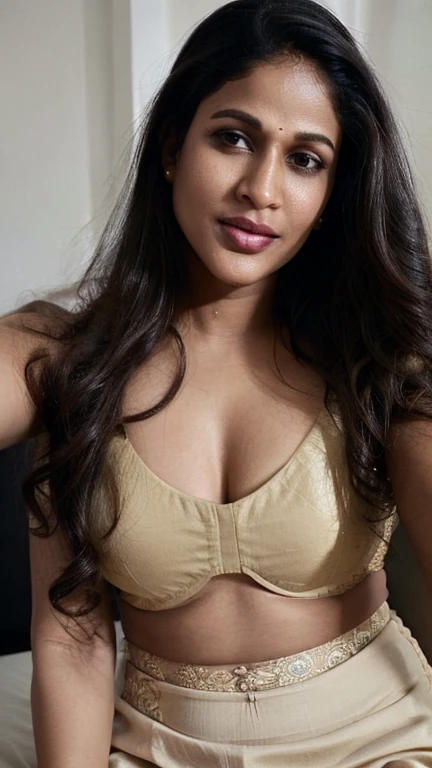 Rashmika mandanna, ((free shaggy hair)),(selfie style), ((tall body)),(( looking at viewer)),((big cheeks)),30 year old woman,1woman,solo,breasts,(fleshy face),long hair,cleavage,black hair,navel,midriff,lingerie, bedroom , ,
best quality,masterpiece,illustration,an extremely delicate and beautiful,CG,unity,8k wallpaper,Amazing,finely detail,masterpiece,official art,extremely detailed CG unity 8k wallpaper,incredibly absurdres,huge filesize,ultra-detailed,highres,extremely detailed,beautiful detailed girl,realistic,broad fleshy body, ((perfect eyes nd eyebrow))