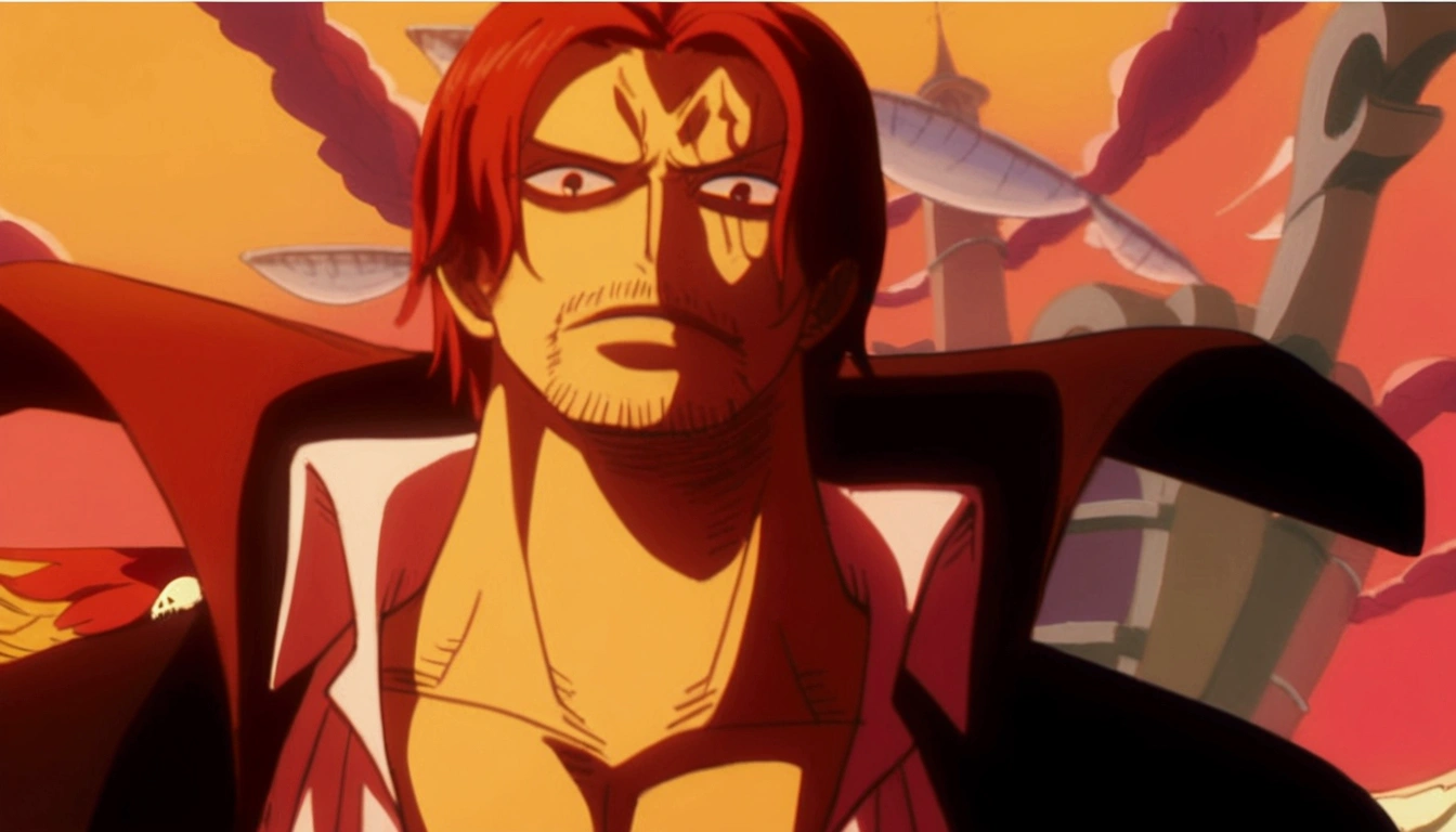 shanks  o ruivo one piece com haki do rei 