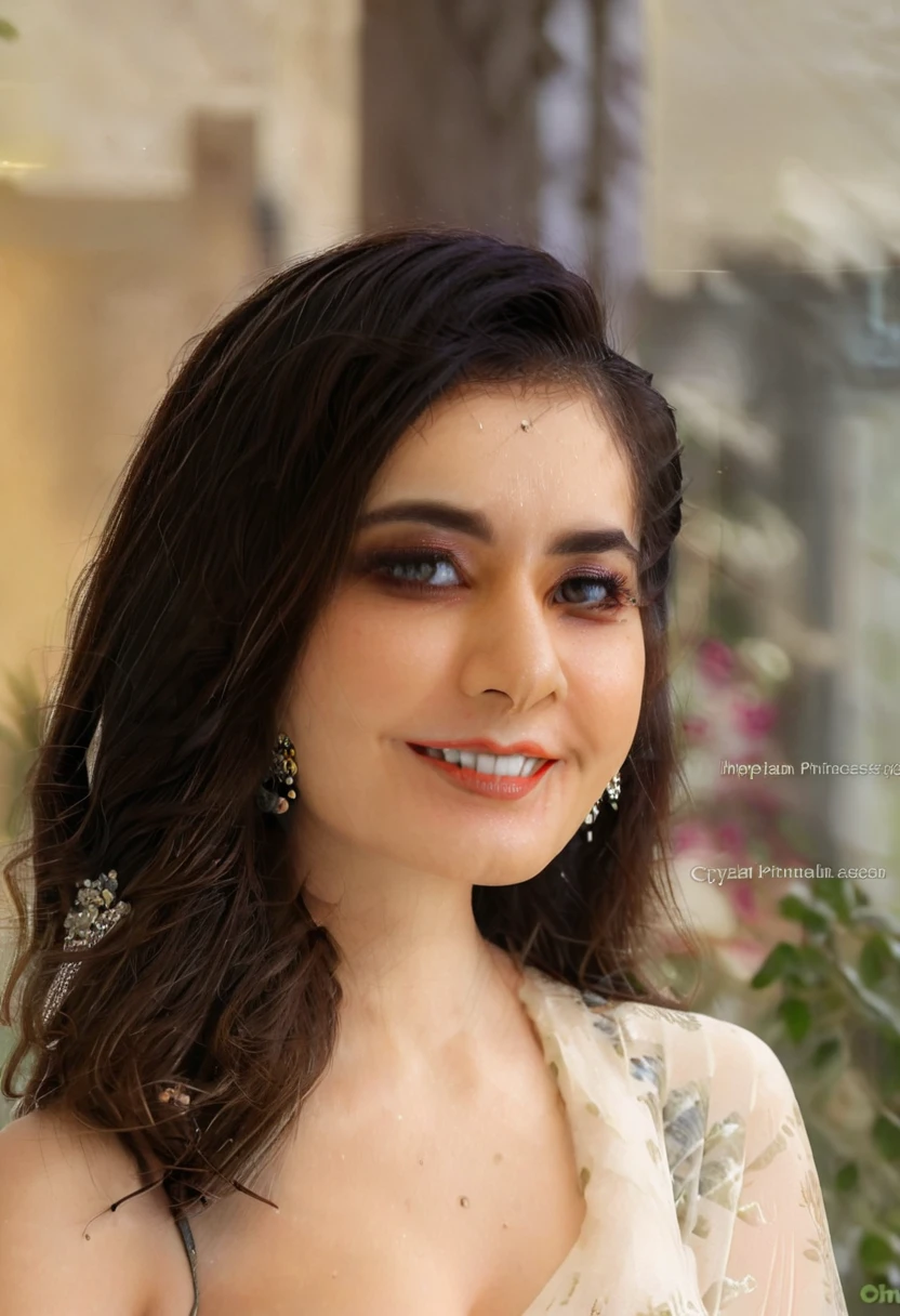 (((Stunningly Beautiful persian Princesss ))), elegant blue black updo hair, sweet smile, Beautiful bride, looking back,elaborate scene style, crystal glass lattice, glitter, transparent embroidered lace, realistic style, 8k,exposure blend, medium shot, bokeh, (cinematic), (hyperdetailed:1.2),Realism,1 girl,girl wearing indian saree(dressed in transparent saree and blouse)(wearing glitter graphics jewelry, medium ,Sexy medium Breast,nipple,bright light ,long_hair, Bokeh ,nsfw , indian ,colourfull ,lehenga choli