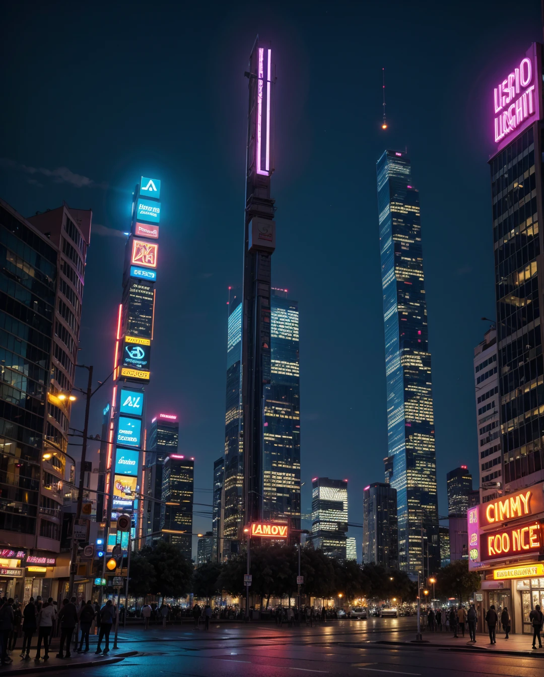 Big city lights neon