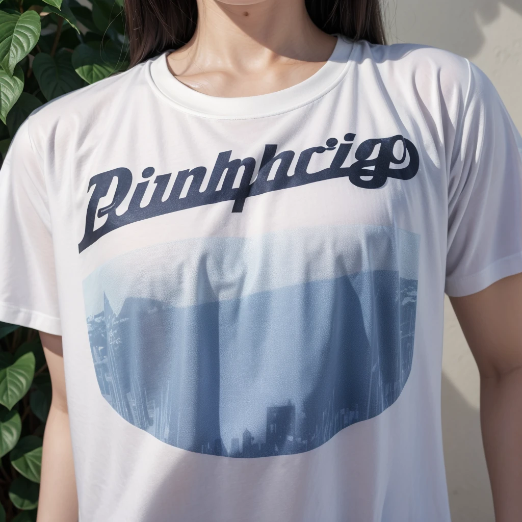 Shirt with macro written print Estúdios