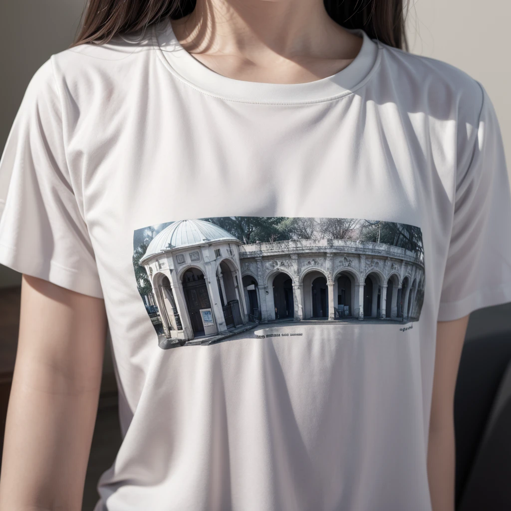 Shirt with macro written print Estúdios