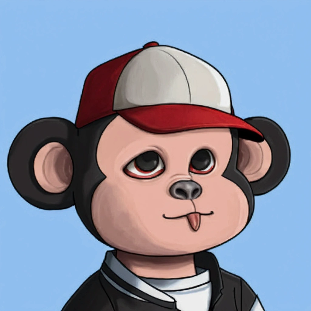 Turn this drawing to a monkey vampire