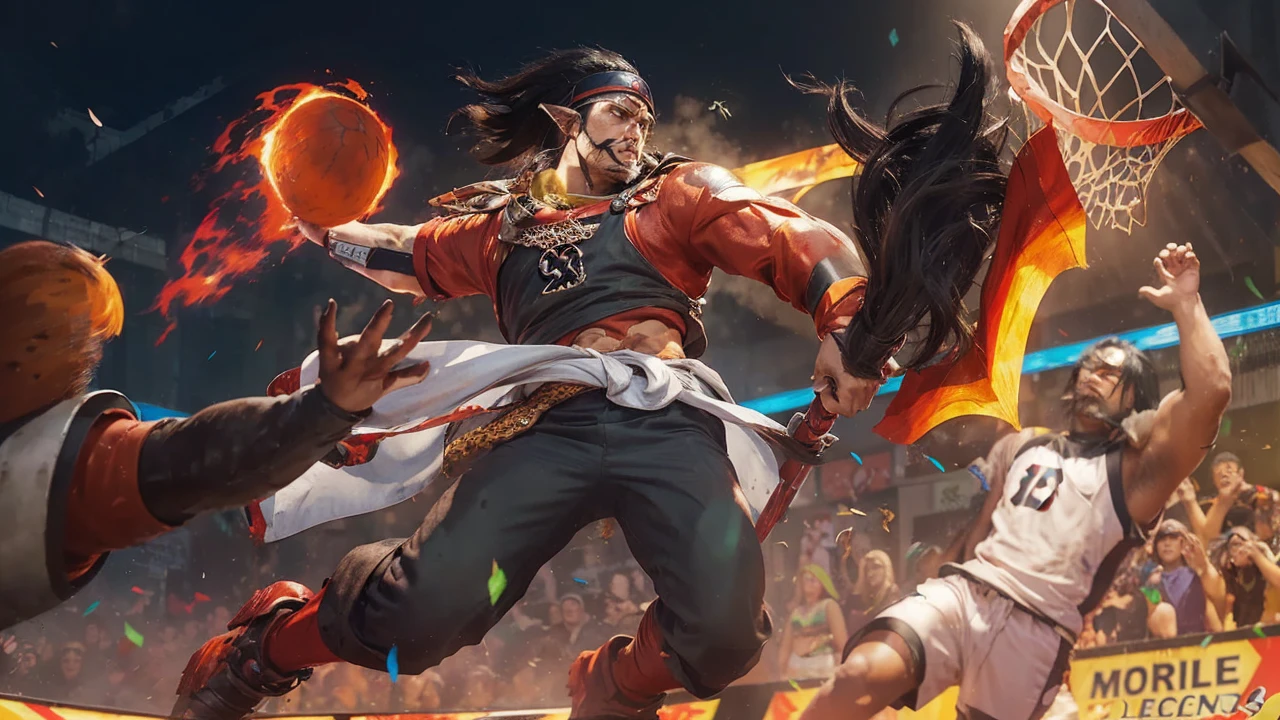 foreshortening, Depth of field, work of art, best qualityer, 1homem, Madara Uchiha in Naruto anime, Bblack hair, eyes browns, long hair, standing alone, gazing at viewer, red ninja armor, fighting, dappled sunlight,with stand behind, with his colors