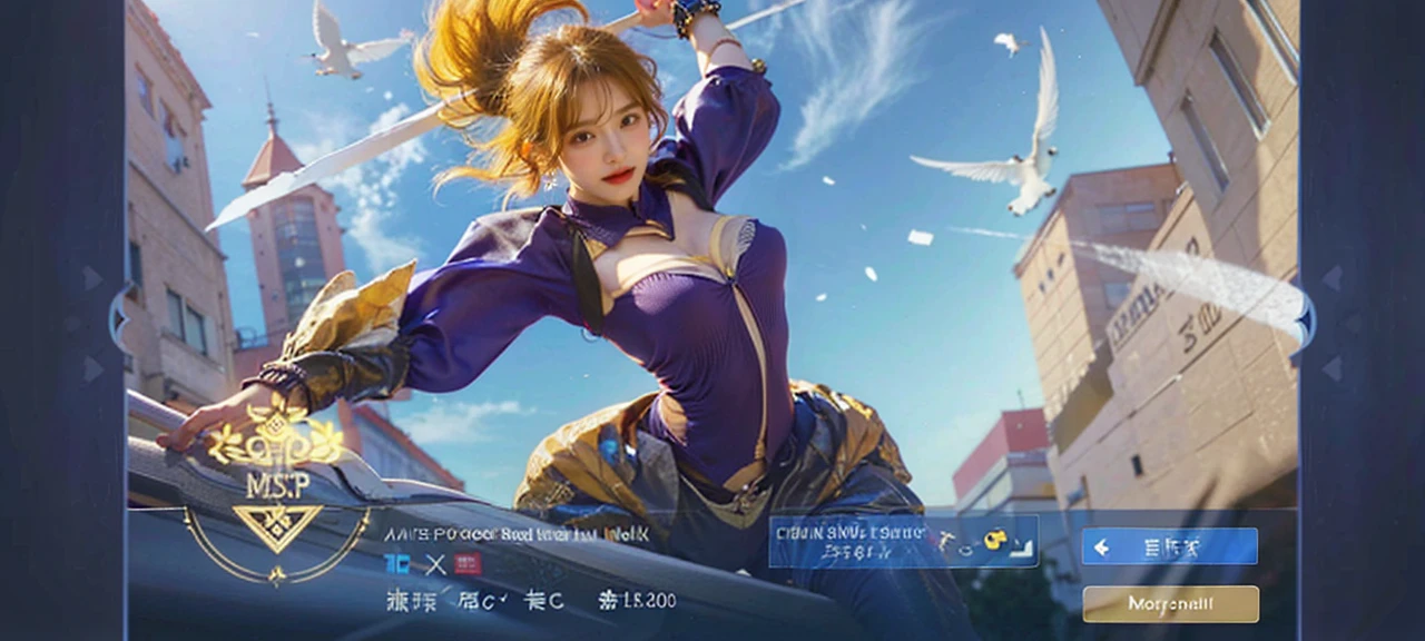 (Magical and beautiful sky blue stream overlay pattern costume detail depiction), Soft lighting, Clean background, Beautiful sky scenery, Masterpiece, High quality, Beautiful graphics, High detail,woman,beachside, Sharp focus,Extend the framework, Inspiring 16K wallpapers,
