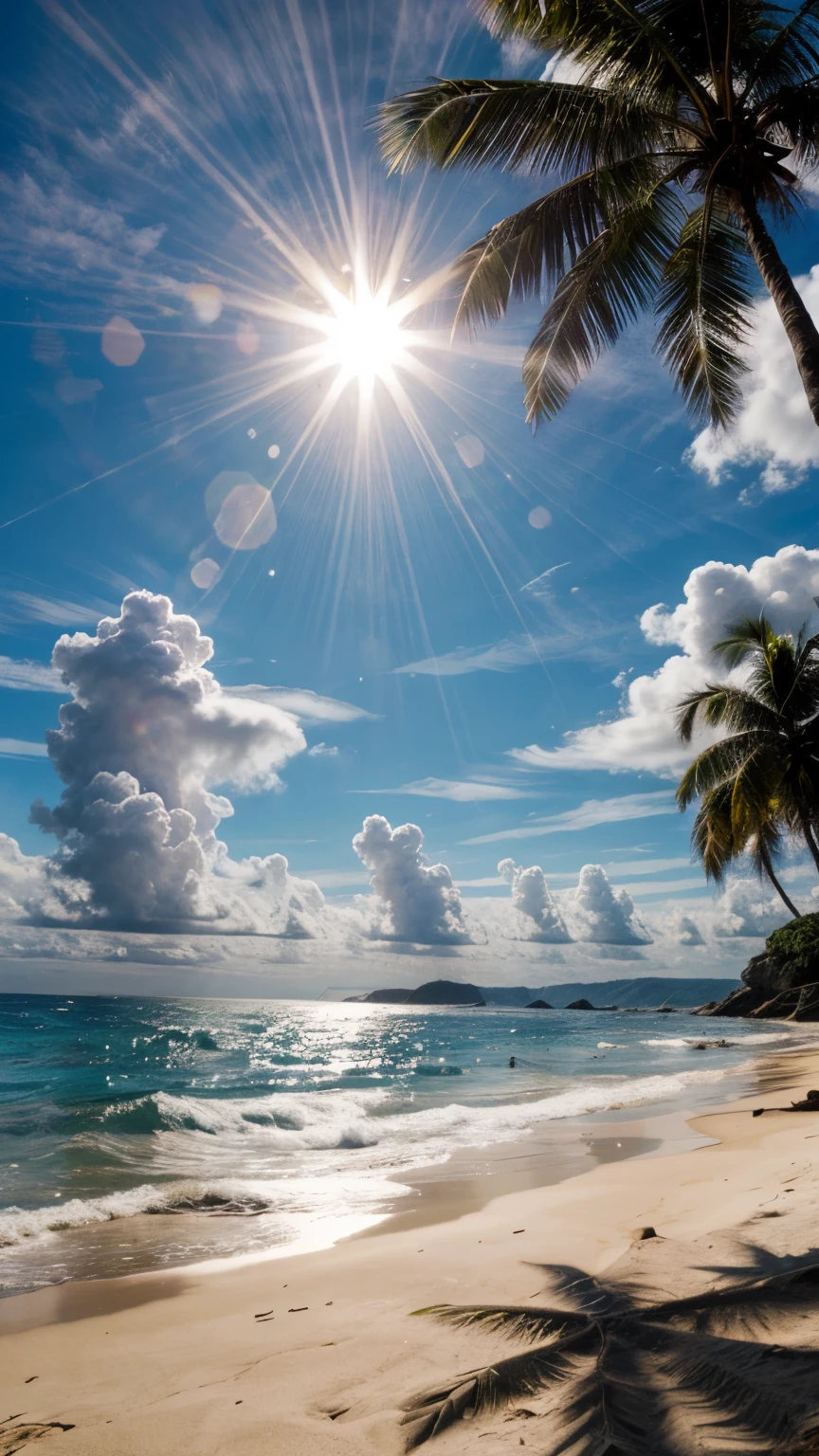 sea sun hot sunny day