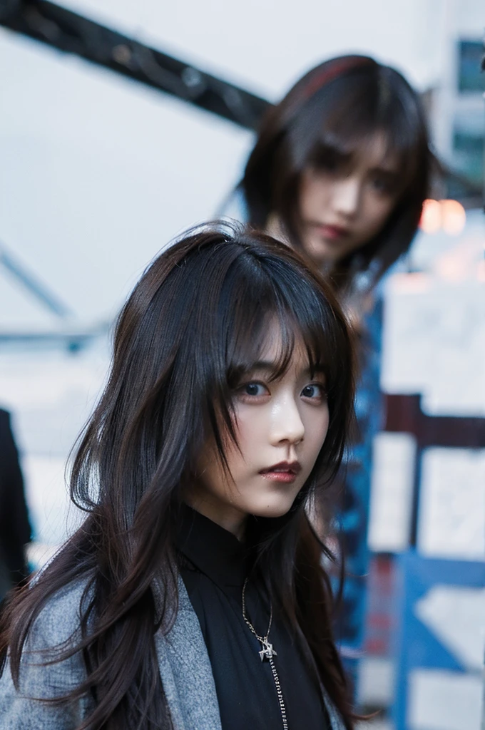 modern day rapper wearing alternative / Gothic style anime clothing