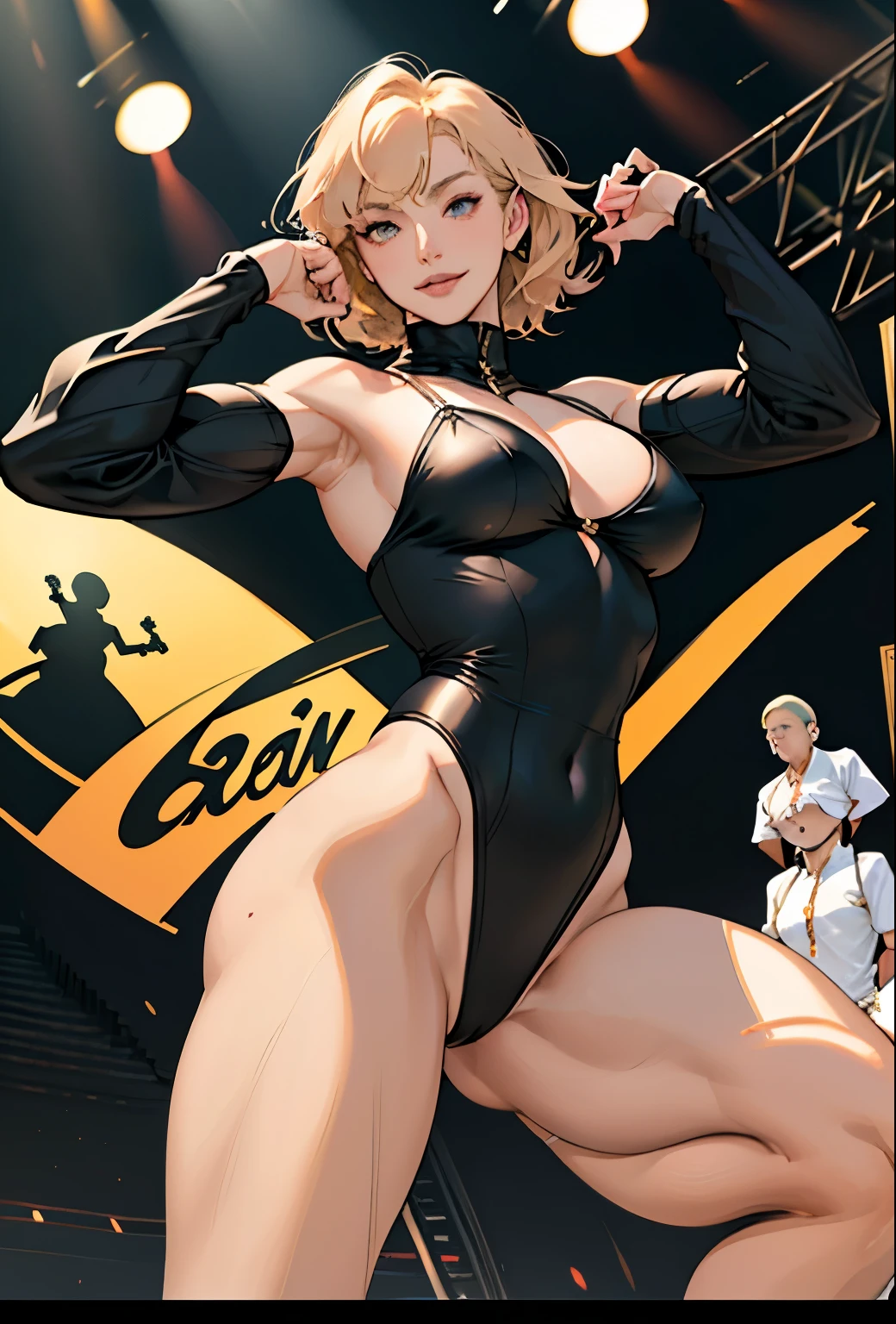 Realistic、Face reality、With a girl、High leg leotard、Sexy behavior、My breasts have gotten a little bigger、sexy appearance、The Ring is the Stage、Hold up a number board、A shy smile、High leg bikini、Round Girl、