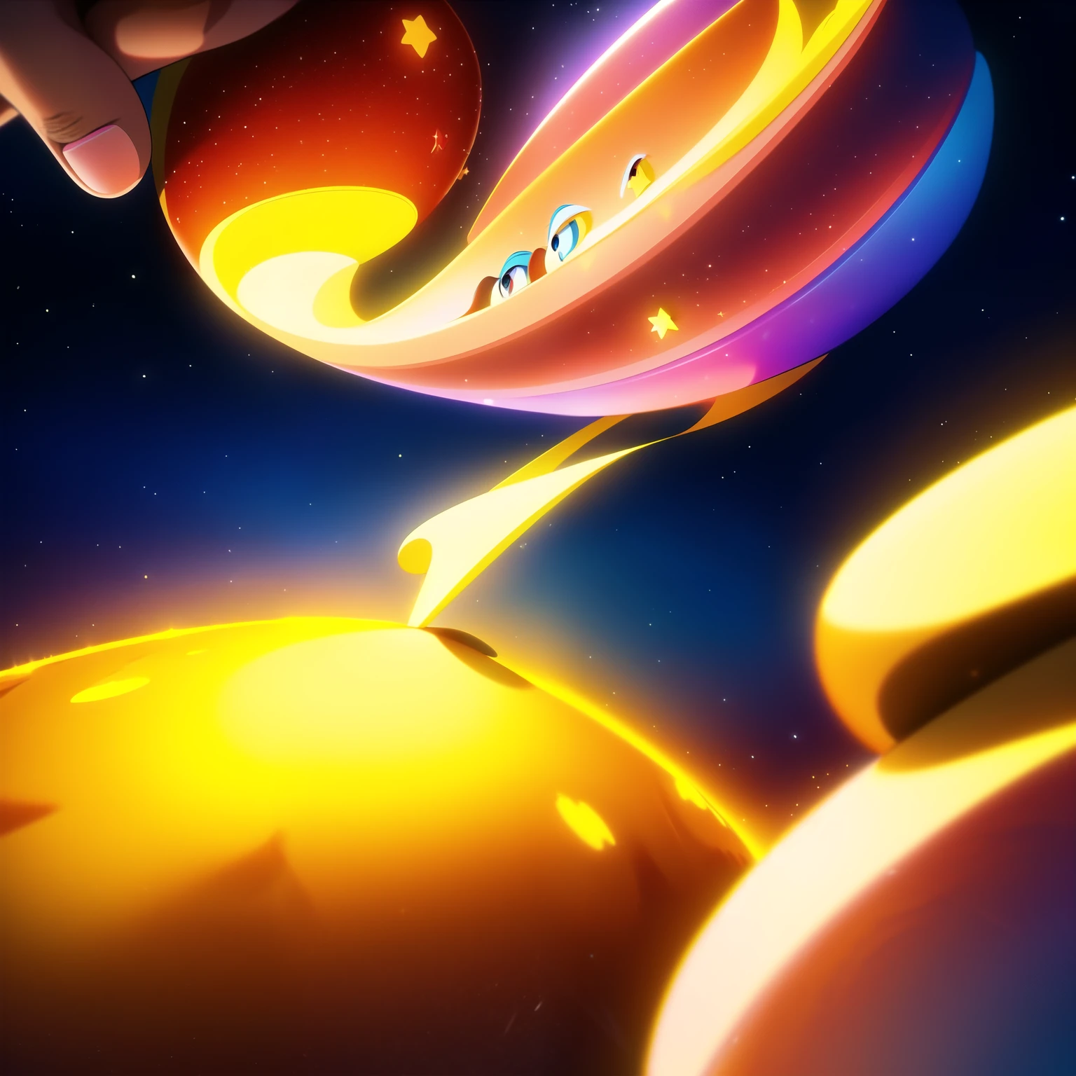 Time flies,Que Star,Star,legend,(Composition), (Pixar style:1.2), (CGI Animation: 1.2), (Disney: 1.2), (cartoon: 0.2), (best quality, masterpiece, 4K, Extremely detailed, Clear focus, 8K, HD:1.2), (author：Danny Mac 3Dz, author：Follygon), (masterpiece: 1.2), absurd