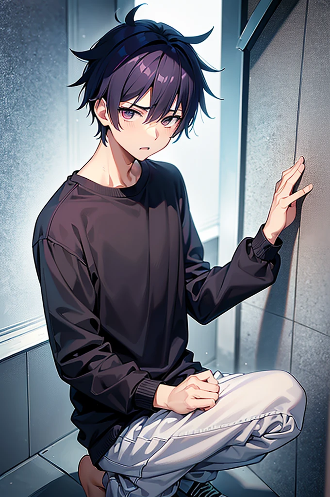 Boys mutate with the power of God,cool,,,He was a refreshing, athletic, innocent boy.,,,boy,,,boys,,,Spiked Hair,charm,Slim figure,23 years old,,Tall,Japanese college student style,,Everyday casual clothes,,,The male protagonist,,Absurd,Yeah?why!?,,Frightened expression,,,,,In an instant,,(街中で突然のオレの元気股間がComplete castrationに:1.3),(Complete castration:1.3),(My body has become a man's body, a complete failure at masculinization.),,Super manly is slowly declining,,Daytime,Smooth,Skin texture,Functional beauty,youth,shine,,Breeze,Piece of bone,Natural light,face,hand,eye,blush,tears,,,Saliva,,,Urinary incontinence,Urinary stains,,Accuracy,,Ultra correct,Biological,Excellent detailed anatomy,4K,8k,Highest quality,Male Focus,,Depth of written boundary,Character Portrait,Pet,Vibrancy,Action,