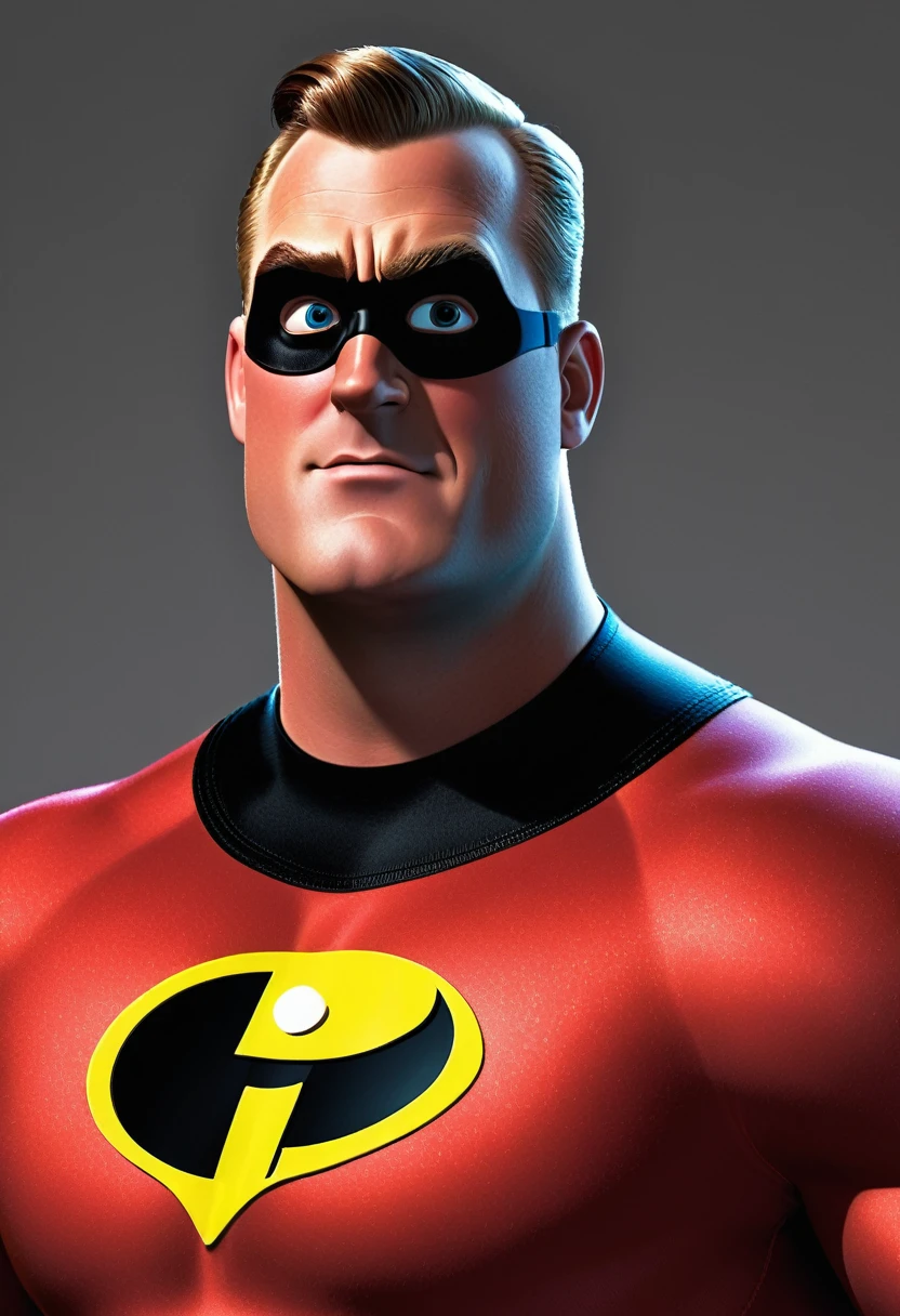 Mr. INcredible, photorealistic