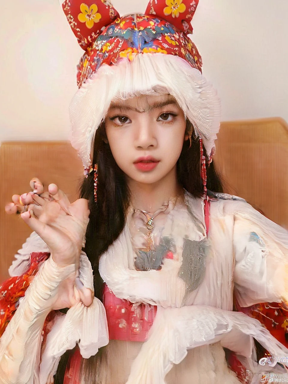 A closeup of a woman with long black hair, Lisa de blackpink, Retrato de Lisa de blackpink, Lisa de blackpink, Lisa de blackpink maquillaje popular de Corea del Sur, Lisa de blackpink Retrato lisa blackpink Tono de piel rosa pastel, Lisa de blackpink maquillaje coreano popular