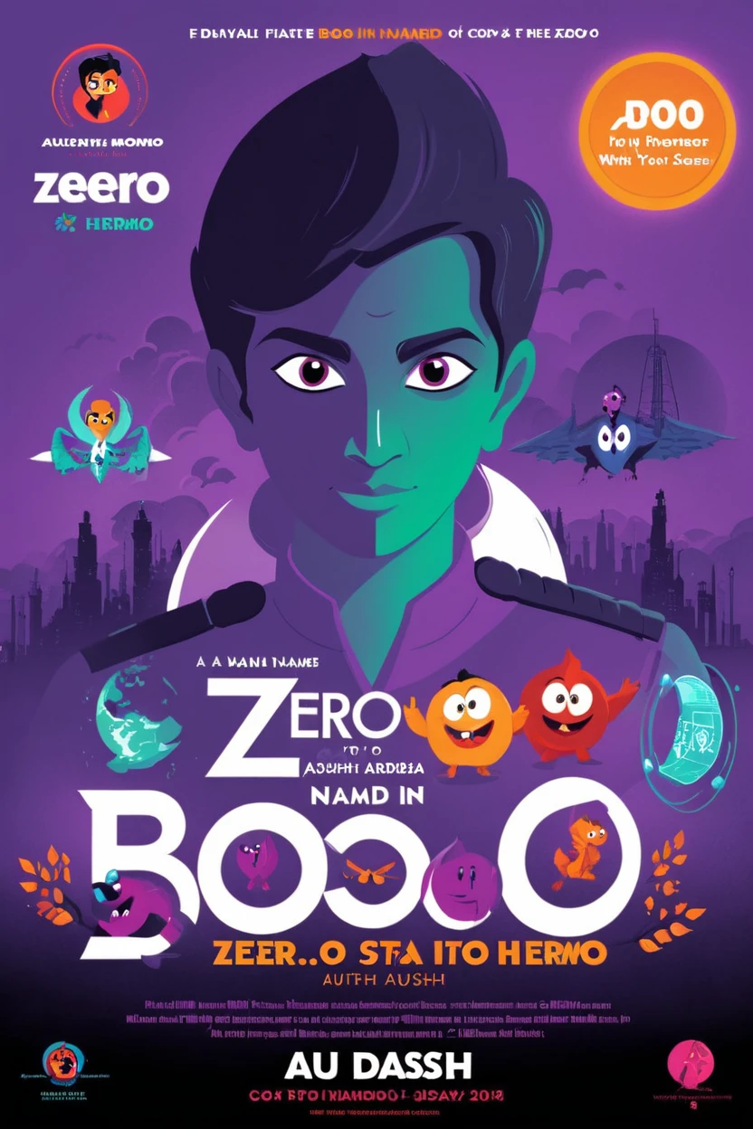 Poster for A boo named(DSA Zero to Hermo) in english by auther Adarsh Gupta coding image in background