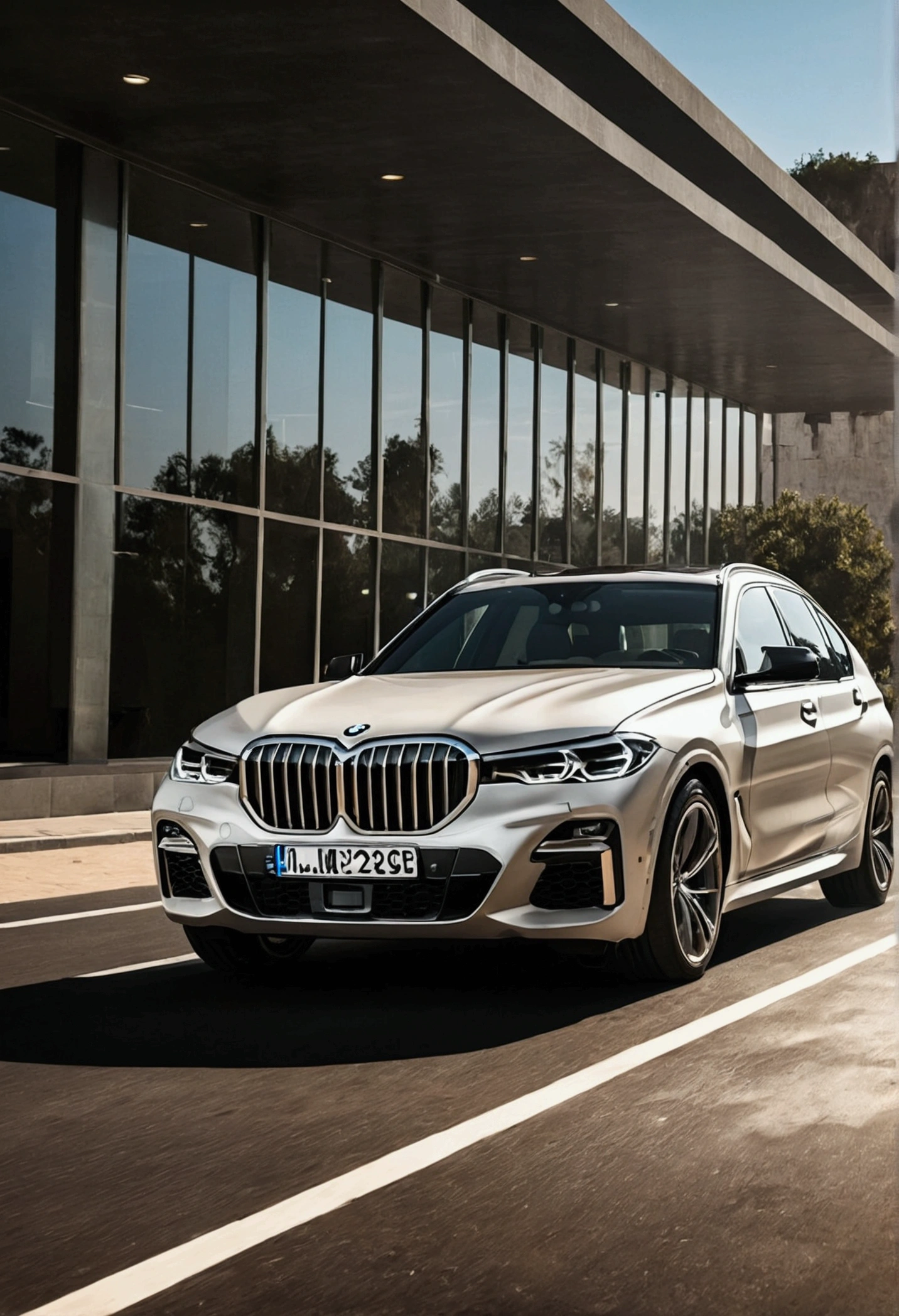 Guerpado running on the side of a BMW
