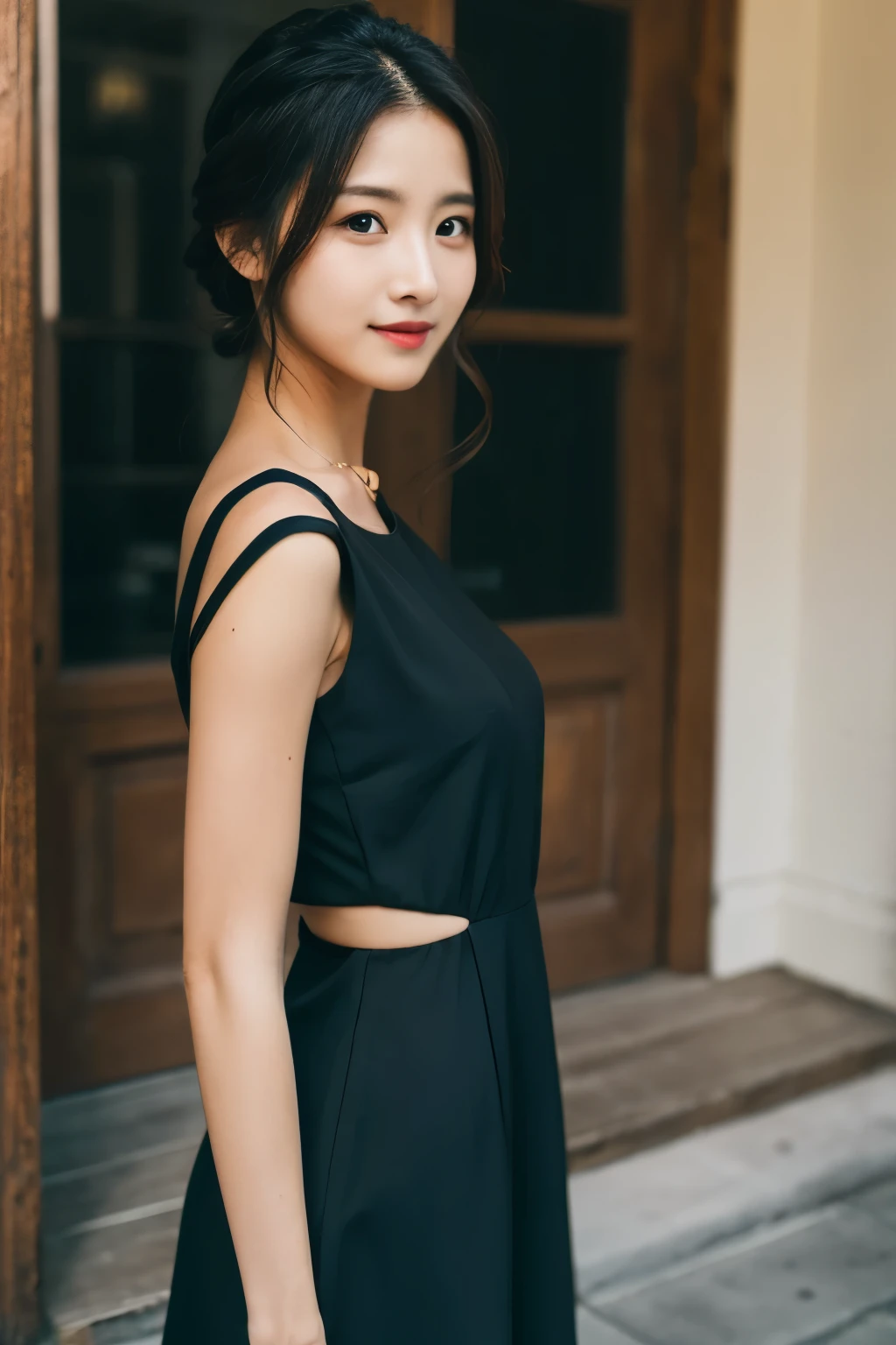 woman Black Dress