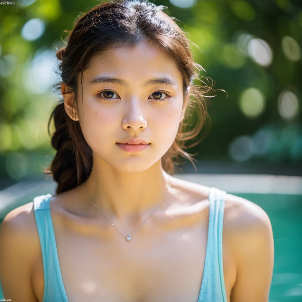 (masterpiece, best quality:1.2), portrait photography, shiny skin, (detailed skin:1), (detailed face:1), (detailed eyes:1), nsfw, (a photo of :1.0), (18yo:1.1), (Japanese idol:1.1), beautiful face, (:1.0), (flat chest:1.0), (inverted nipples), (short:1.0), (no making:1.2), (curvy:1.0), long ponytail, (half-open mouth:0.7), sexfb