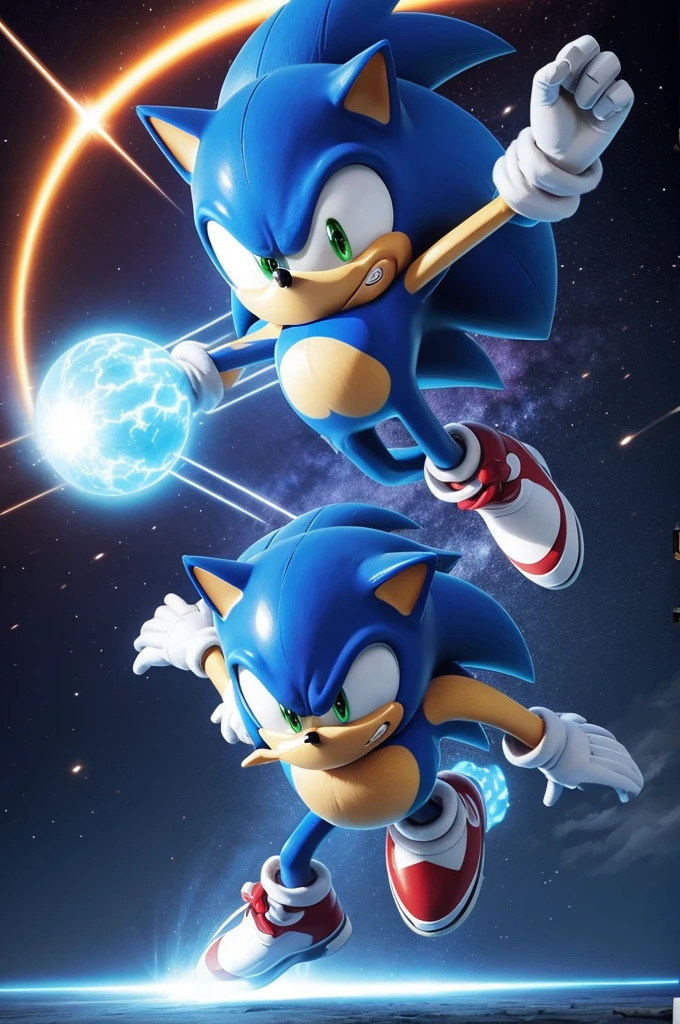 Generate Image mecha sonic