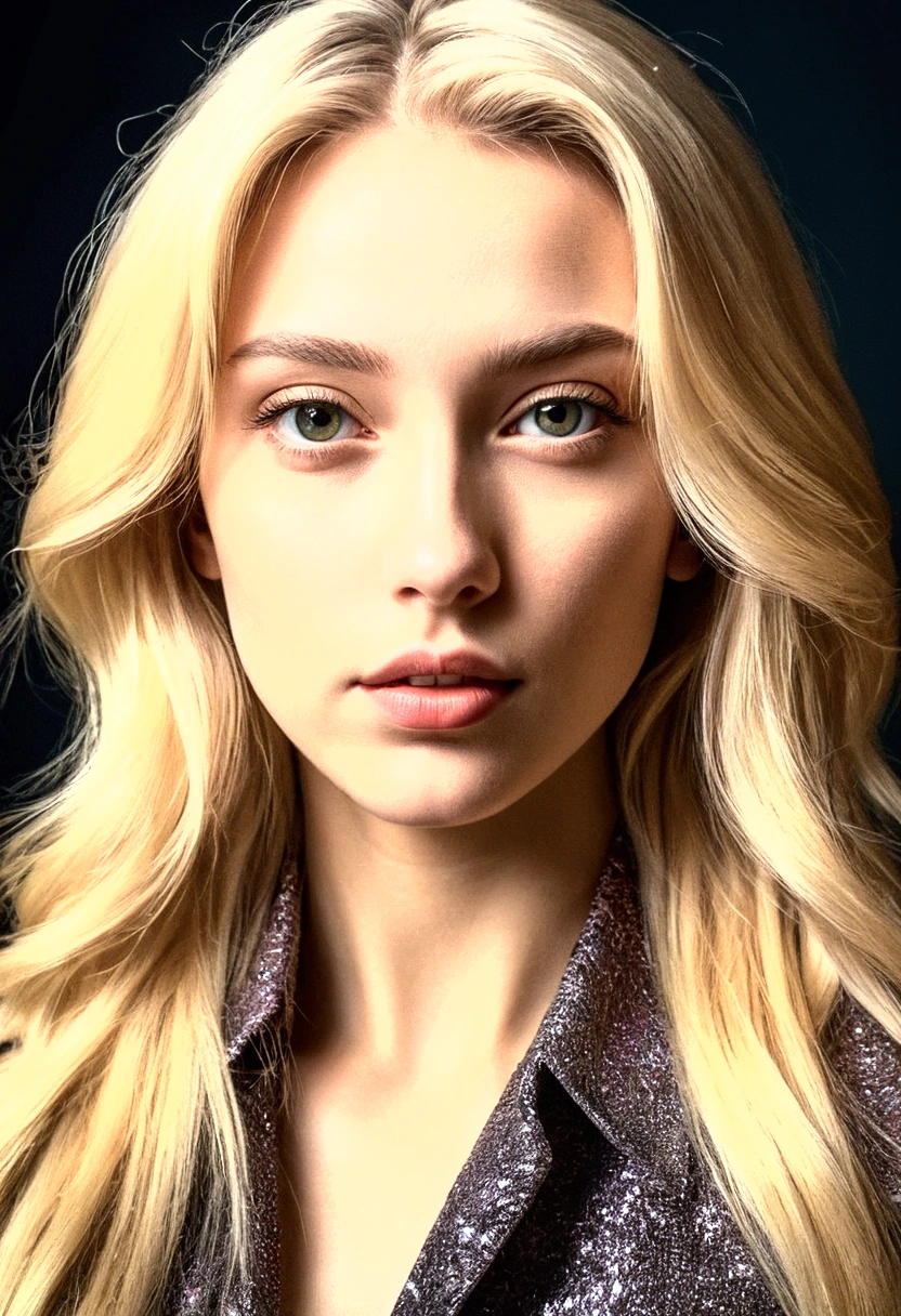 CYBER REALIST BLOND GIRL SELFIE