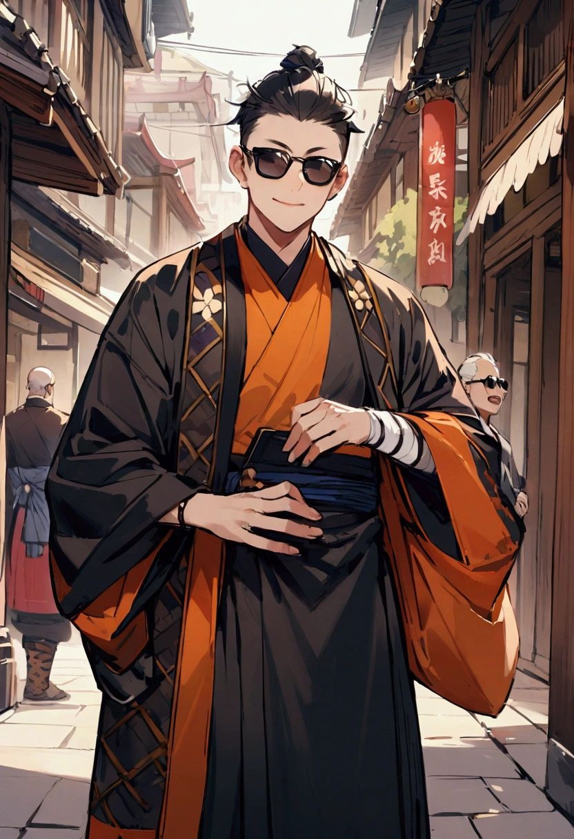 Japanese monk、Small、Expert、strongest、sunglasses、Hunter、