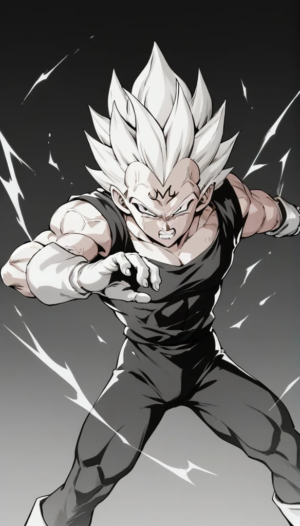 score_9, source_anime, score_8_up, score_7_up, lineart, drawing, sketch, 1boy, solo, ,   Majin dramatic lighting, dynamic pose, dynamic composition, action scene, action pose, angry, High Resolution, 