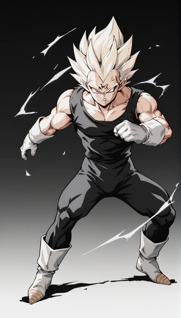 score_9, source_anime, score_8_up, score_7_up, lineart, drawing, sketch, 1boy, solo, ,   Majin dramatic lighting, dynamic pose, dynamic composition, action scene, action pose, angry, High Resolution, 