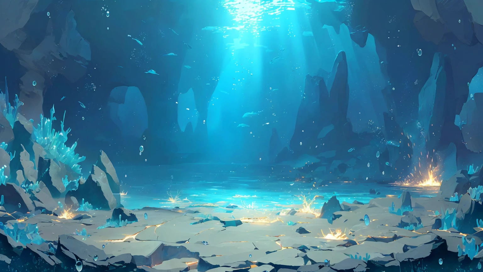 There is a number，Underwater, Concept Art wallpaper 4k, Wallpaper Anime Blue Water, Concept Art amazing atmosphere, Concept Art 8 k, beautiful Concept Art, 4 k resolution Concept Art, amazing! Concept Art, 4K HD illustration wallpaper, 4k hd wallpaper illustration, amazing Concept Art, high quality digital Concept Art