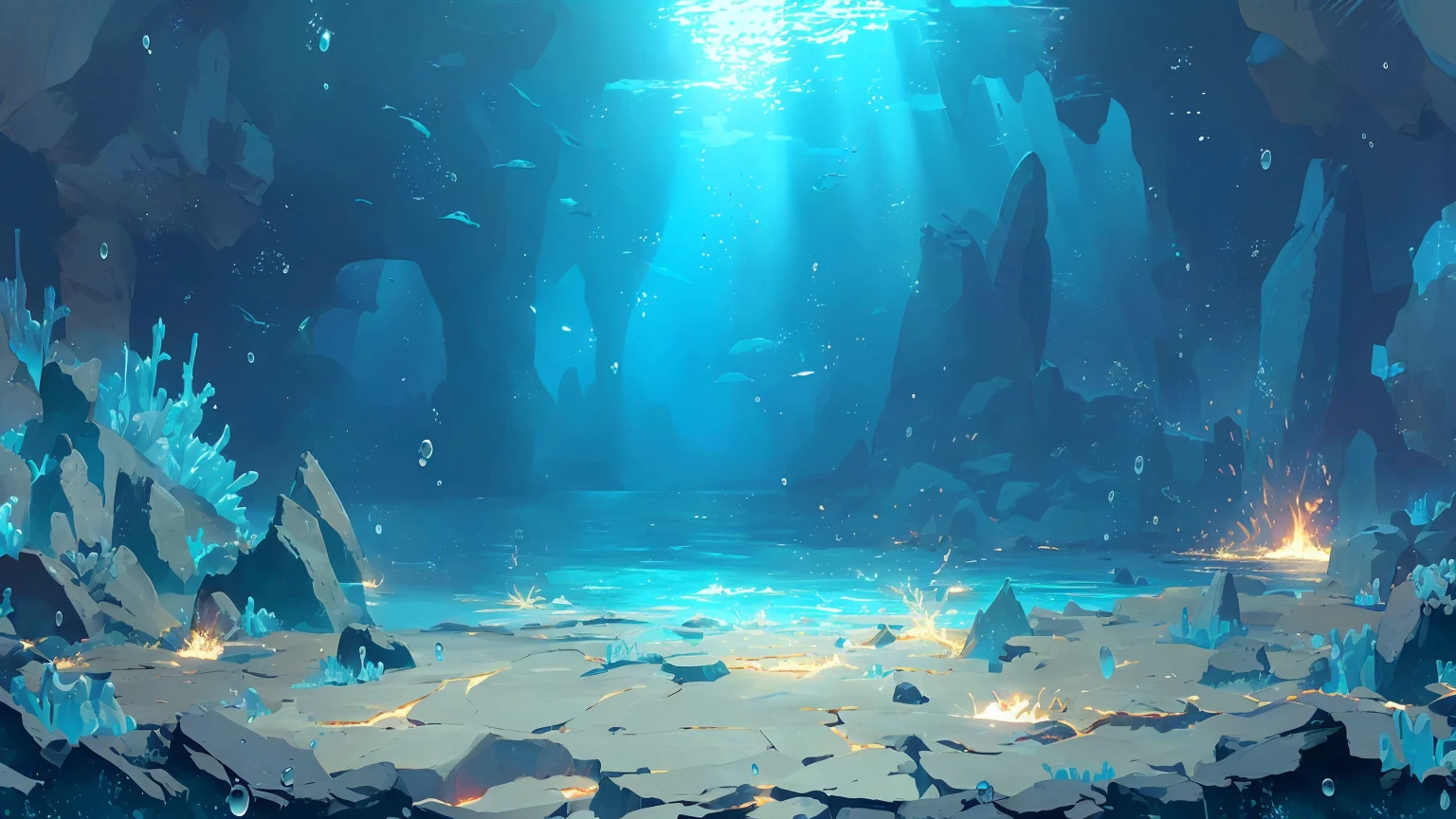There is a number,Underwater, Concept Art wallpaper 4k, Wallpaper Anime Blue Water, Concept Art amazing atmosphere, Concept Art 8 k, beautiful Concept Art, 4 k resolution Concept Art, amazing! Concept Art, 4K HD illustration wallpaper, 4k hd wallpaper illustration, amazing Concept Art, high quality digital Concept Art