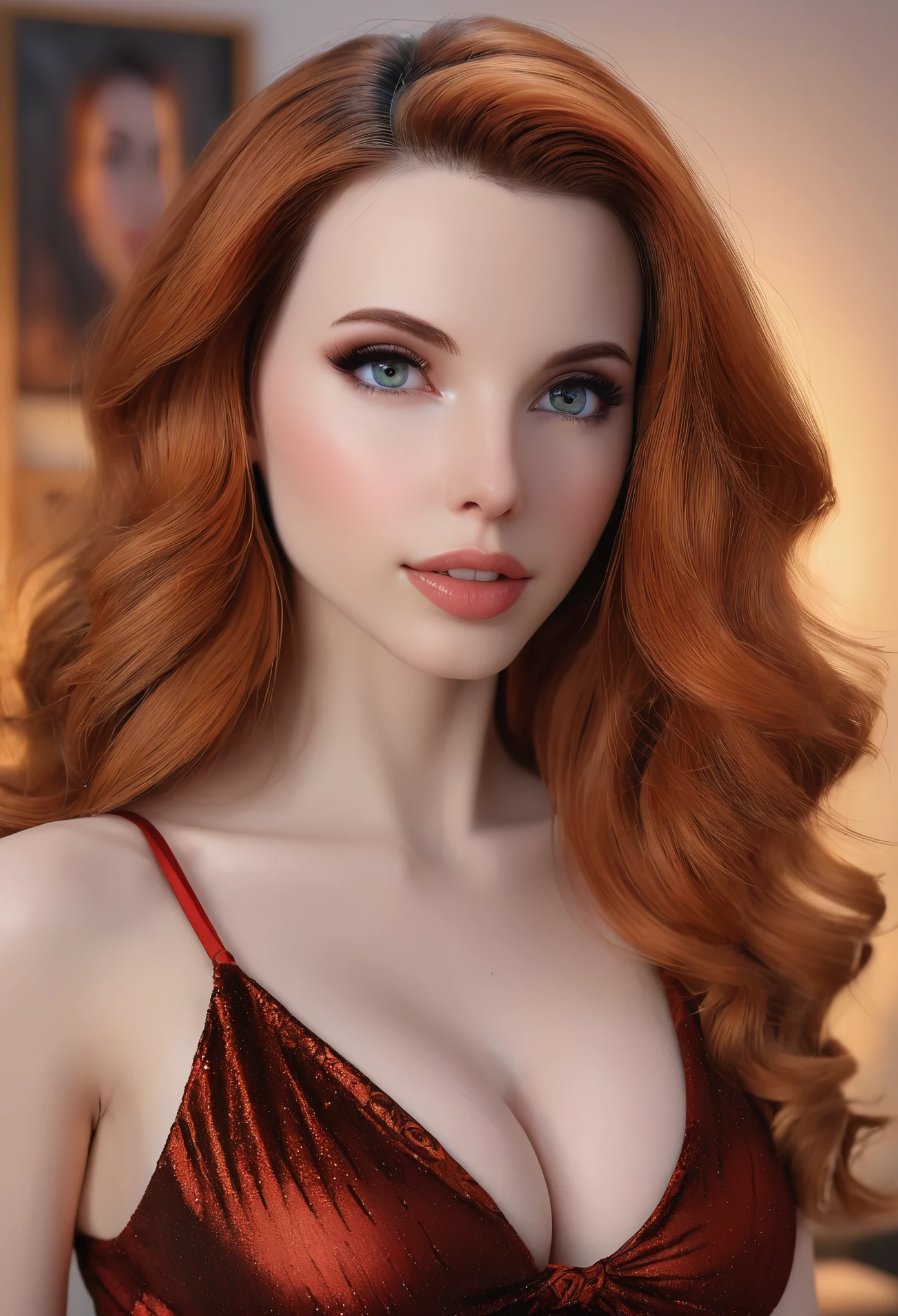 Sexy amouranth portrait of her facing the camera with soft even lighting and bold, , looking right at the camera high quality, masterpiece, UHD (facing the camera) (front view) flat, even lighting realistic human face, real human face with skin, realistically rendered face, human face realistic, single realistic face, human realistic face, realistic person, extremely realistic face, realistic detailed face, ultra realistic face, face very realistic, realistic restored face, detailed realistic face, highly detailed realistic face
