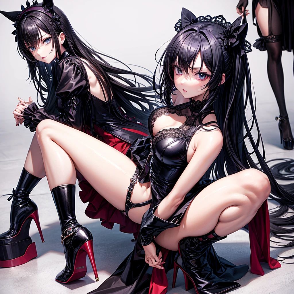 Anime, Gothic, pleaser heels
