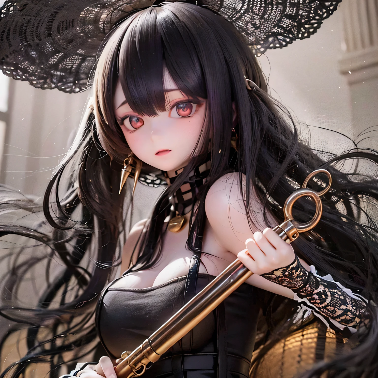 (highest quality,4K,8k,High resolution,masterpiece:1.2),beautiful detailed eye,length eyelashes,Beautiful lip detail,extremely detailed eye and face,(Vibrant colors,colorful,Contrast Enhancement:1.1),dark atmosphere,Creepy ambiance,Gothic style,Satanic before,Devilish charm,(Fine art,figure:1.1),Digital Painting,dark fantasy theme,dramatic lighting,Ghostlyly beautiful,Detailed texture, (Horror, dark, Unlucky) girl, (Gothic, Victorian) fashion, (Mysterious, Fascinating) sight, (pale, porcelain) skin, (length, Flowing) Black Hair, (elegant, Complex) Lace dress, (Unlucky, Creepy) Shadow, (Spooky, Otherworldly) background, (Illuminated by moonlight, Haunted) garden, (Unlucky, Charmed) forest, (elegant, Fascinating) Pause, (dark, Mysterious) aura, (Mysterious, supernatural) Powers, (Forbidden, Mysterious) ceremony, (Charmed, cursed) relic, (Twisted, crooked) reality, (Fascinating, Ghostly) smile, (cold, bone-cold) silence, (elegant, Gothic) architecture, (Unlucky, Hypnotize) eye, (intense, dark) emotion, (Powerful, command) before, (Unlucky, Unlucky) atmosphere, (Creepy, Creepy) detailed, (Fascinating, attractive) Performance, (Satanic, Ghostlyly beautiful) shape, (elegant, Creepy) composition, (Surreal, dream-like) scenery, (strict, Unlucky) cloud, (Magic, Mysterious) element, (Charmed, Ghostly) aura, (Shadow, Mysterious) shapes, (Haunted, Abandoned) apartment, (Unlucky, malicious) figure, (supernatural, Otherworldly) energy, (Ghostly, cold) Whisper, (elegant, dramatic) Pauses, (Mysterious, Mysterious) beauty, (Devilish, Fascinating) eye, (intense, Powerful) sight.spread arms (((((((topless)))))))
