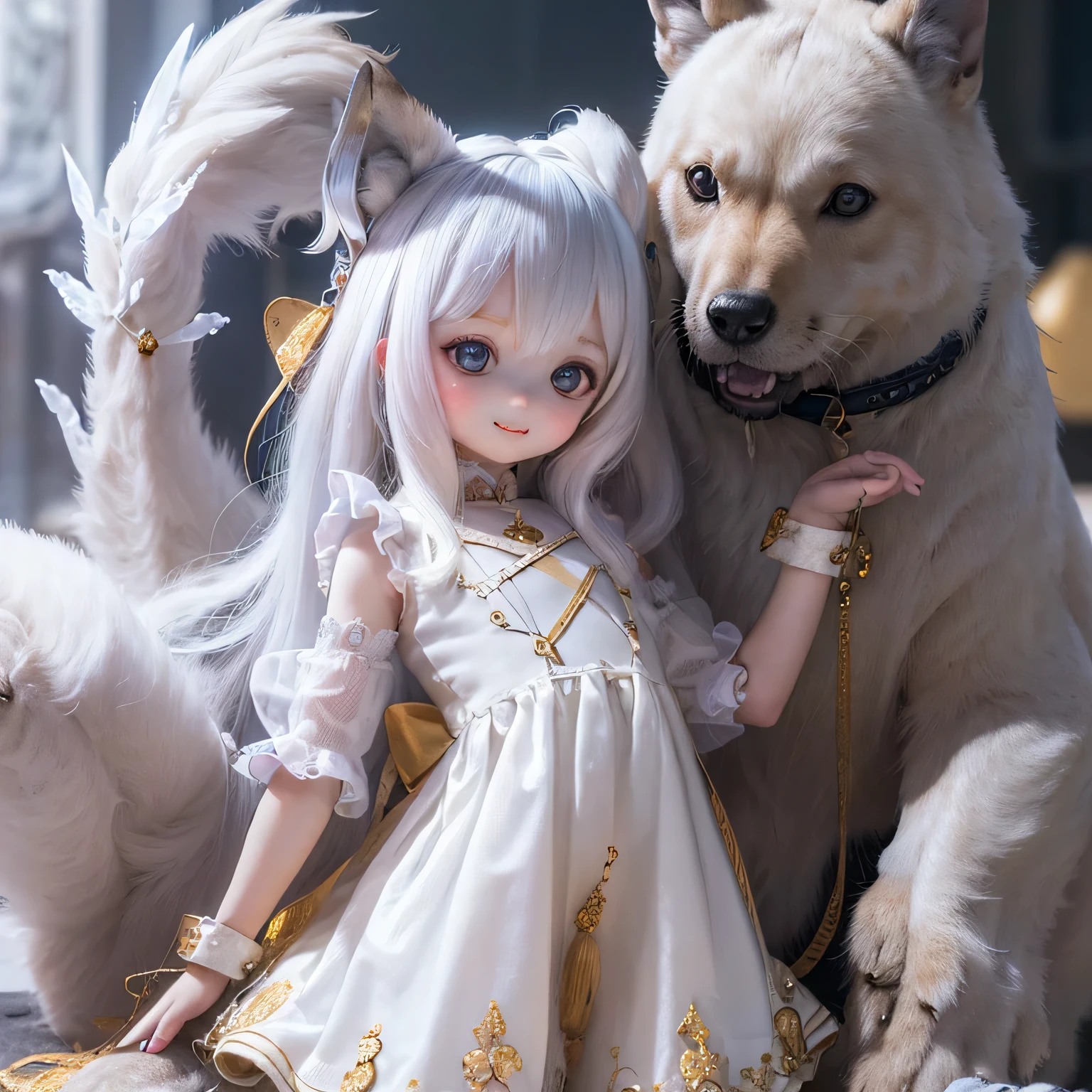 (Highest quality, High resolution, Realistic:1.37),Very detailed, Beautiful details,Beautiful lip detail,Very detailed目と顔,Long eyelashes,One Girl,Portraiture,Sharp focus,Vibrant colors,Soft lighting,Fenrir Girls,Fantasy elements,Snow Scene,Ice Magic,Flowing Hair,Heavenly beauty(((((whole body)))))(((((Princess Dress)))))cute yo cute whole body (((Cute pose)))(((((((ch)))))(((pretty girl)))flat chest shoesタイツ contrapposto、ショートドレス
smile curtsey skirt lift