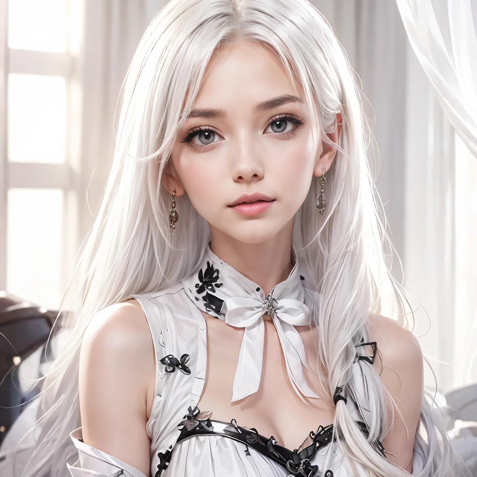 gray hair,