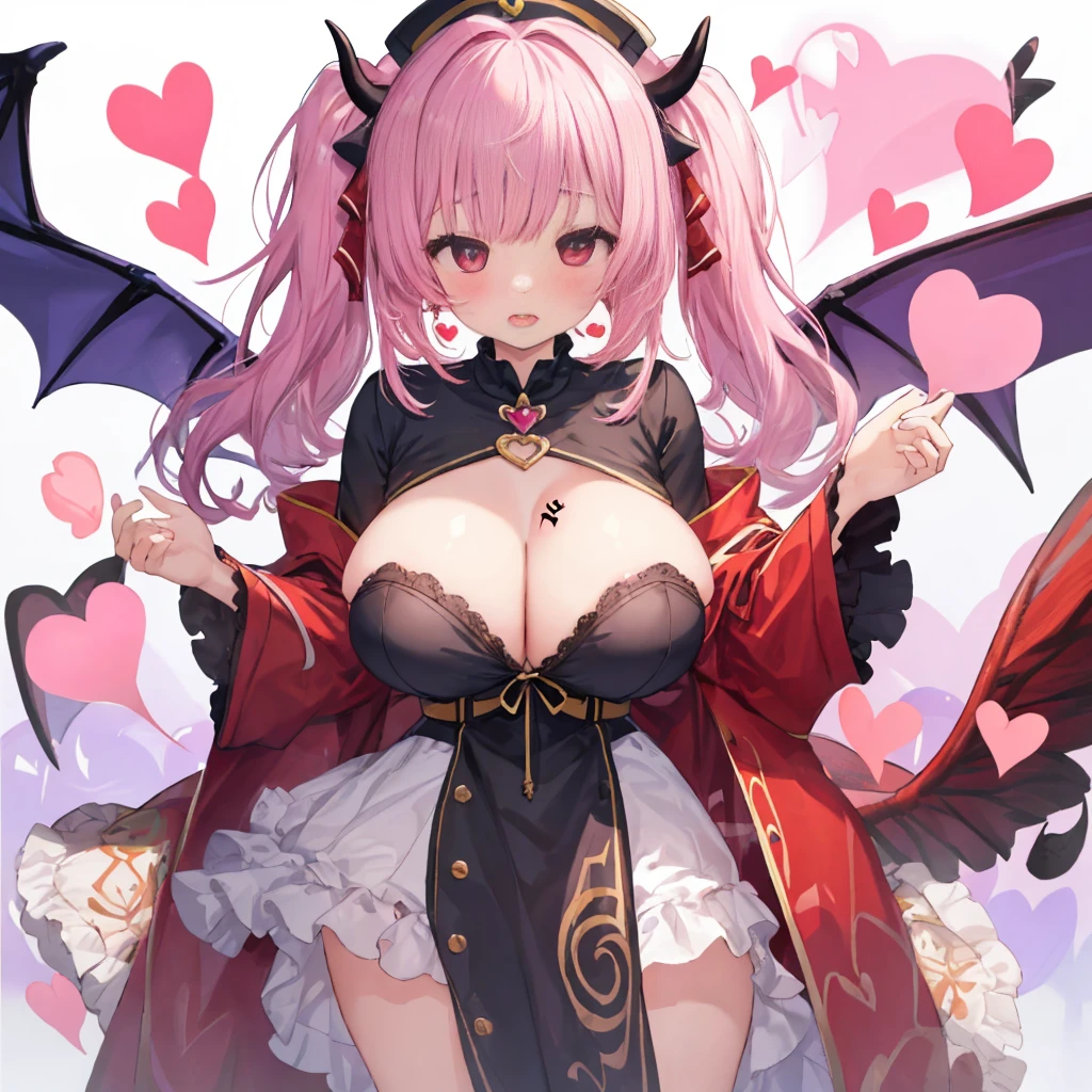 Details, ultra-detailliert, masterpiece, top-quality, Beautiful fece, A detailed eye, (3 women:1.4), Three Succubi (symmetrical succubus wings), (triplets:1.2), (ribbon:1.1), (two side up), tie, Bree, earrings, Suspicious face, (white background:1.3), alicious smile, Bruises and ugly facial features, young features, long-sleeve, fluffy sleeves, fluffy hair, (Open your mouth and laugh), Chiquita, Colossal tits, (Put your hands on your face), Ruffled uniforms, hair clips, (Ridicule:1.1), looking-down, Angle from behind, respected by women, (upward looking gaze:1.2), (hearts symbol:1.5), (lump of heart:1.5), (heart effect:1.5), (heart mark:1.5), demon tail, Devil's Taiuccubus, (super Colossal tits:1.3), (heart tattoo:1.3), Yodare, Devil's Tail, Chest Alignment,  Girl Sandwich face sandwich (confused and blushing,kawaii facepose your ahegao), hug each other, catch them, そしてサンドイッチを作ってサンドイッチにhug each otherポーズ, (burying boy's face in cleavage:1.3), sandwich from front and back, Sullen expression 4p, boy looking away