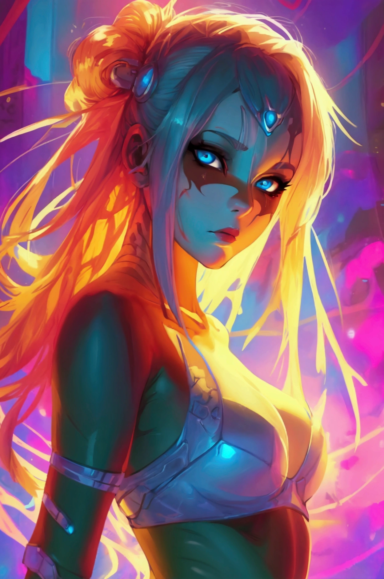 Cybermachina Gdynia as a girl, best quality, expressive eyes, perfect face, masterpiece, slim body, very long legs, detailed stomach, detailed hips, detailed legs, carefully drawn toes, carefully drawn feet, carefully drawn hands, best quality, drawn with careful, Dynamic Angle, Highly detailed, seductive eyes