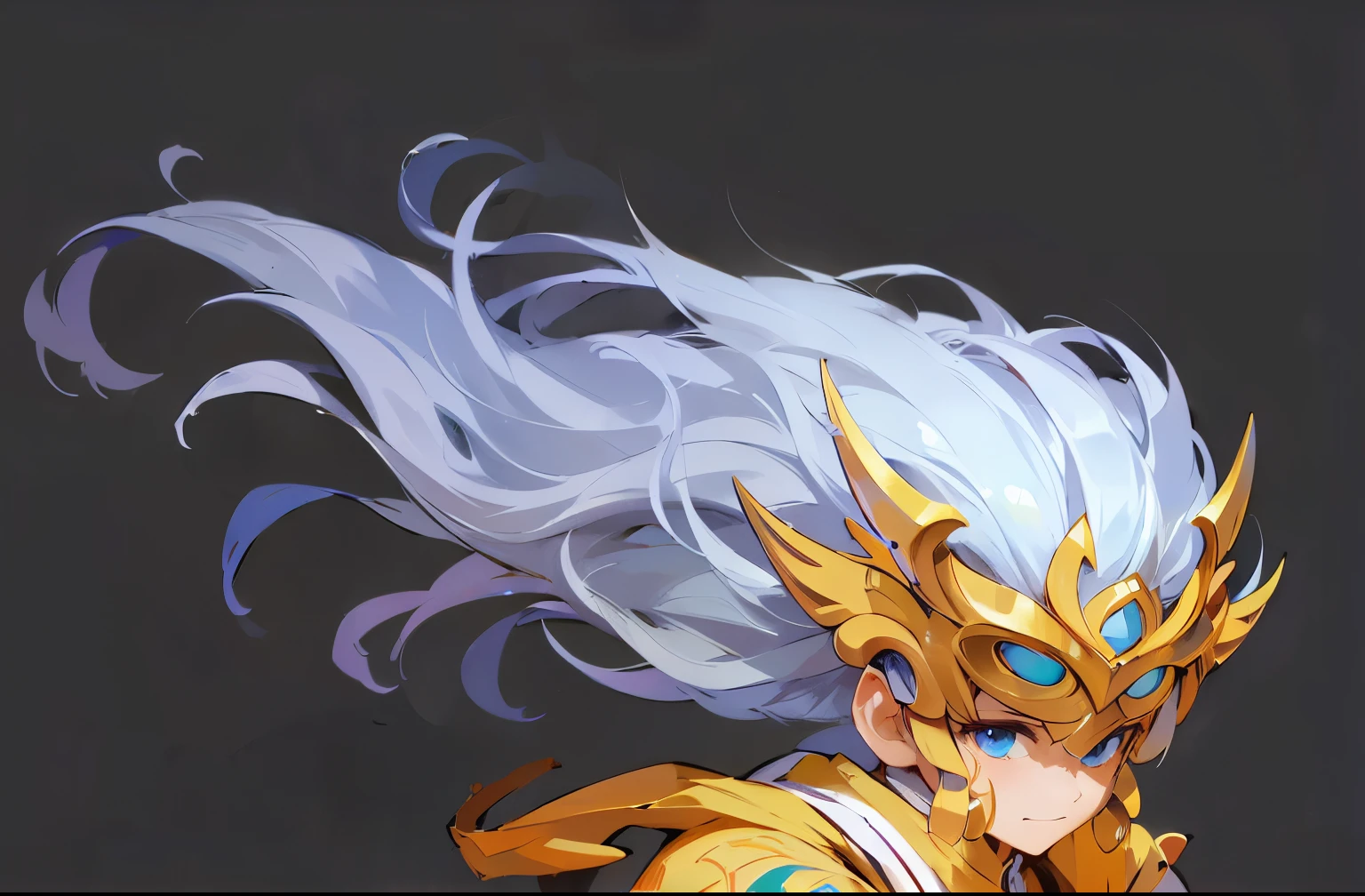 Highest quality，4K，Xian Xia ，Flying cold white hair，Only hair，