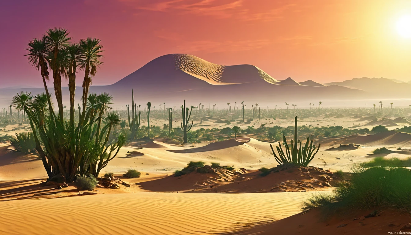 Oasis In The Desert, future digital art