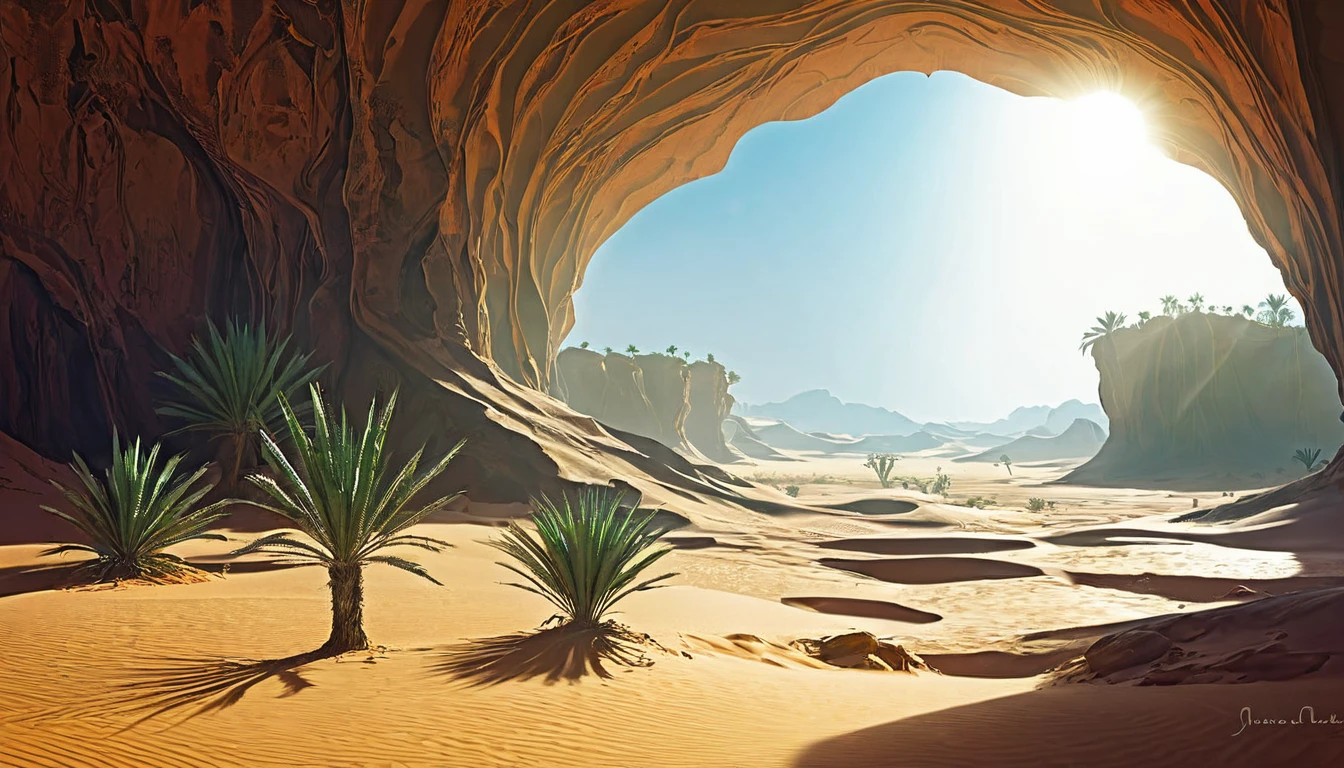 Oasis In The Desert, future digital art