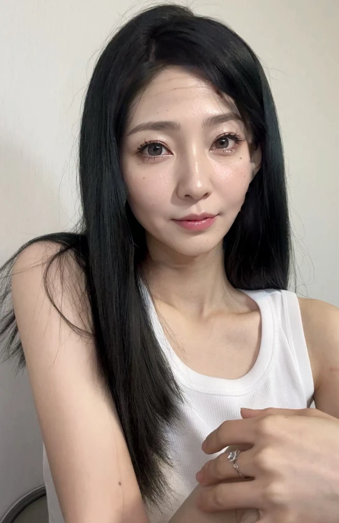 High resolution, High resolution, High detail, masterpiece, Anatomically correct, sharp,((Japanese , 45 years old)), alone, ((Facial wrinkles)), (((Detailed face、Fair skin、The face is faithful to LoRA)))