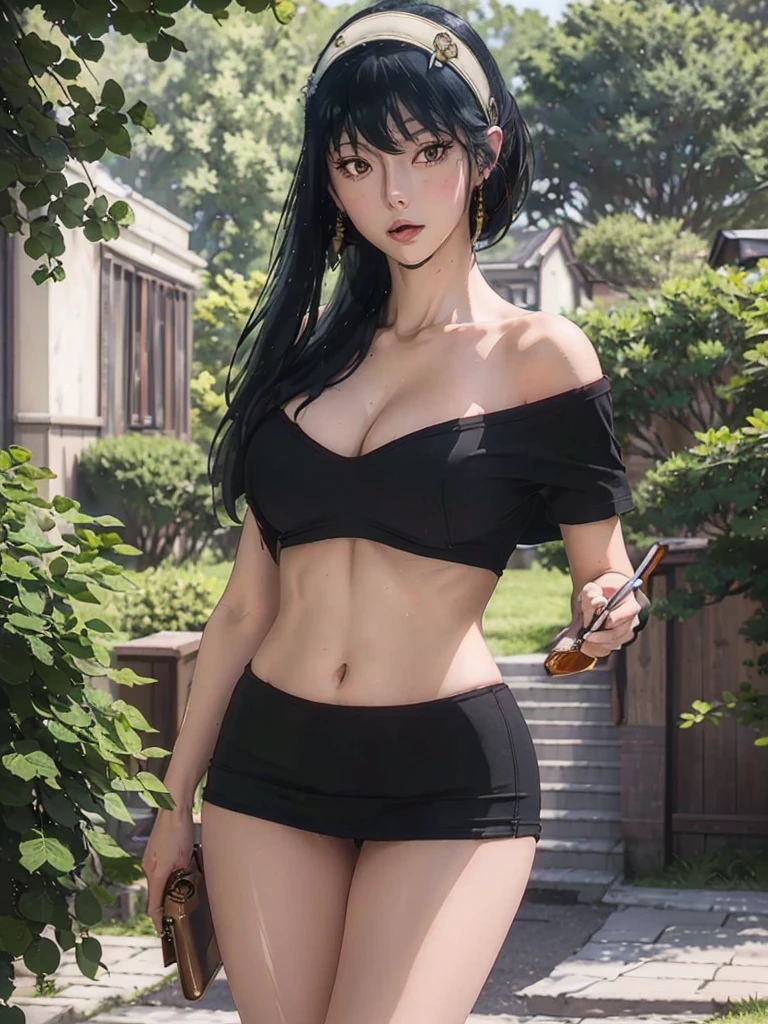 (Best Quality: 1.1), (Masterpiece: 1.2), Portrait,
1 Girl, yuzuriha_, Black hair, Brown eyes, Ninja, Open clothing, Cleavage, Small tits, Top knot, Medium hair, Detached breasts, White band, Grinning, Outdoors, (blush:1.1), Flowers,
Pure_Innocent_girl, pureerosface_v1, ((torso))), subjective, (((depth of field)))), pale and shiny skin, sweaty, wet skin