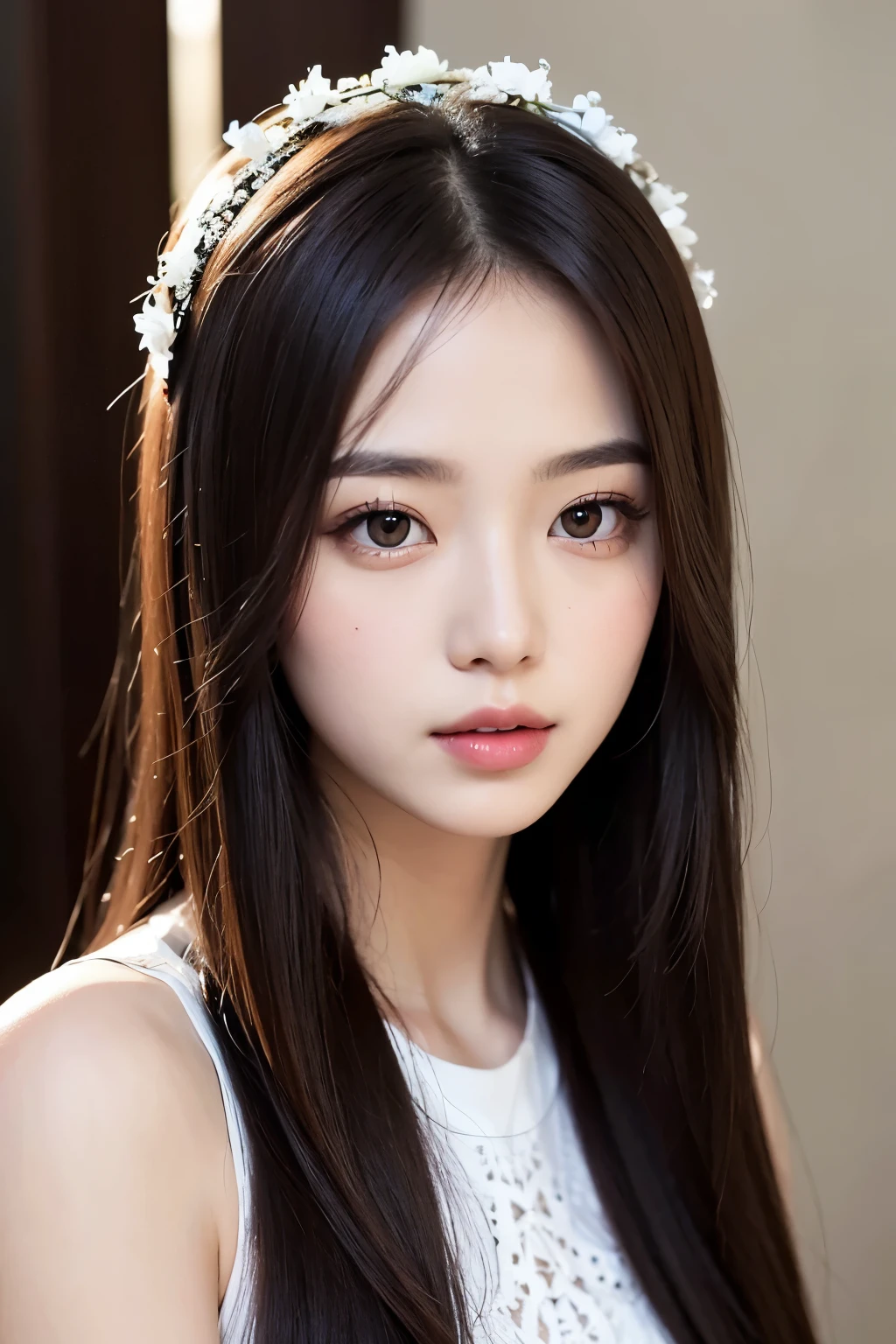 ((masterpiece)), Highest quality, One Girl, eye shadow, Upper Body, Portraiture,