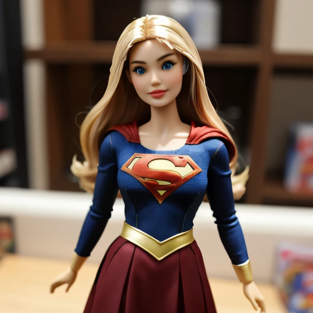 Supergirl、barbie doll collection、Accurate Mattel product、、フェラチオするSupergirlのフィギュア、