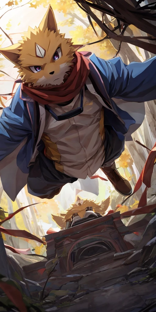 masterpiece,high quality,anime, Super detailed, Camera angle from below , tear one apart'along with the clothes of'hand of , (毛むくじゃらの雄の黒Wolf), Wolf, great physique,manly , topless , ((Excessive sweating)) , fine grain, (Super detailed eyes:1.4), Purple Eyes ,Left arm above head,Lying on your back, smile ,night,On the bed, null-ghostより,Pino Daeni,Navy blue boxer briefs