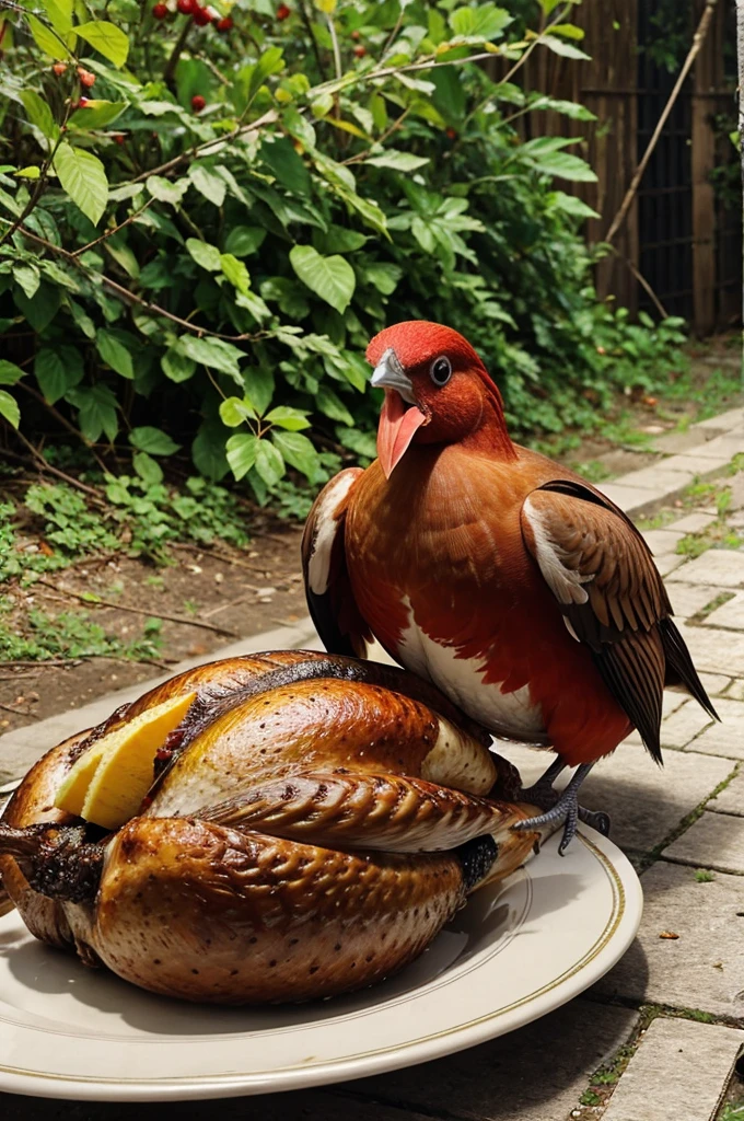 Turkey bird eat human