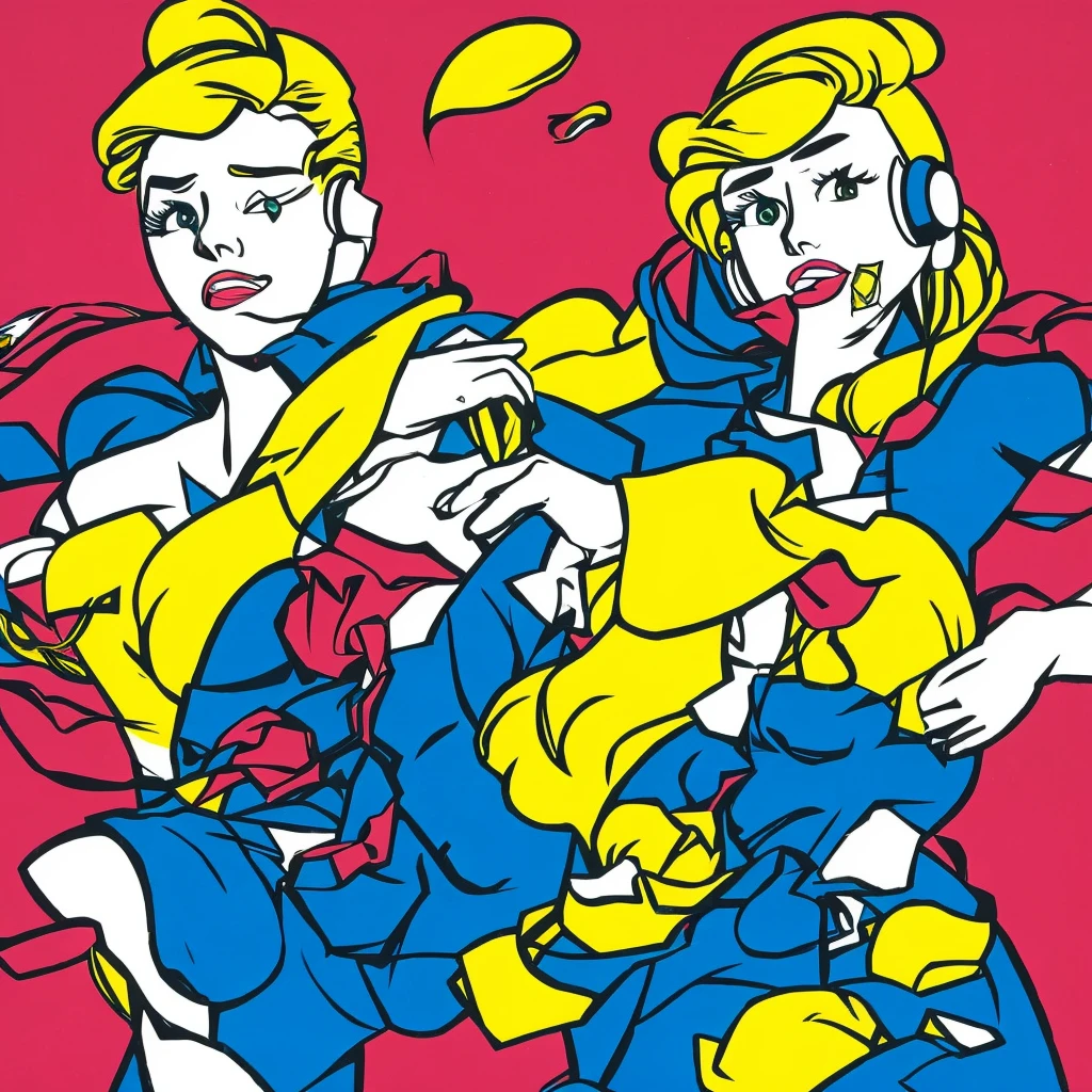 (masterpiece), Highest quality, (((One girl))), Shiny metallic texture, ((Grainy Halftone Screen,POP ART,Grunge,Vaporwave)),((Lichtenstein's depiction)),(blue eyes,Her hair color is pink.,Twin tails)