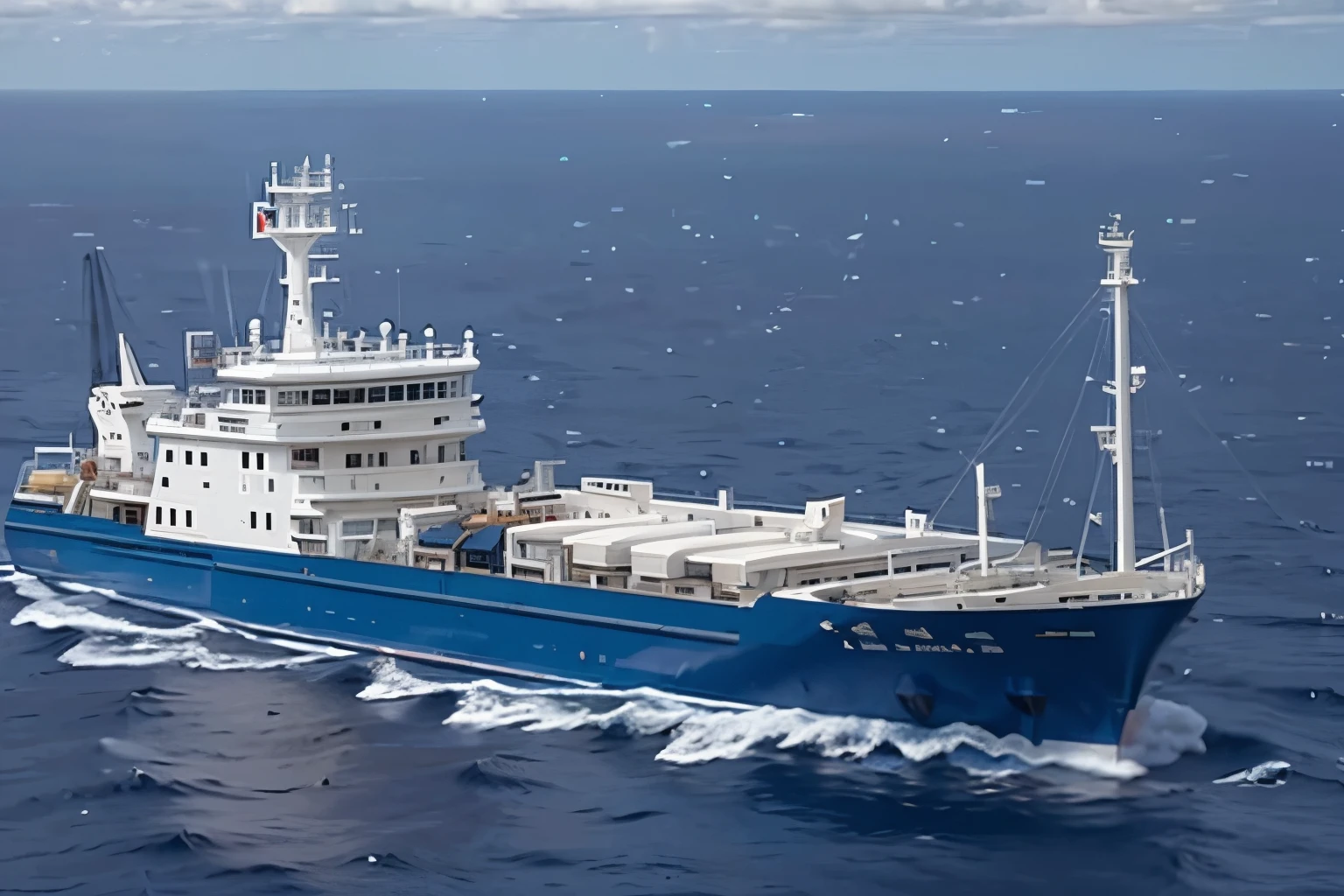 (masterpiece, Highest quality:1.2), 1 outlying island route ship, alone, The entire ship is photographed with Aogashima Island in the Izu Islands in the background.、